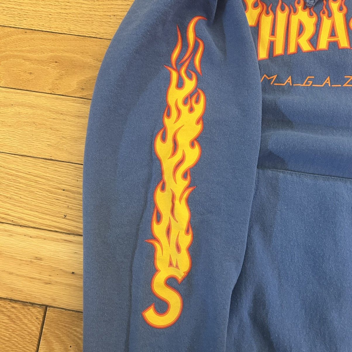 Supreme Supreme Thrasher Hooded Sweatshirt Blue Medium Size US M / EU 48-50 / 2 - 4 Thumbnail