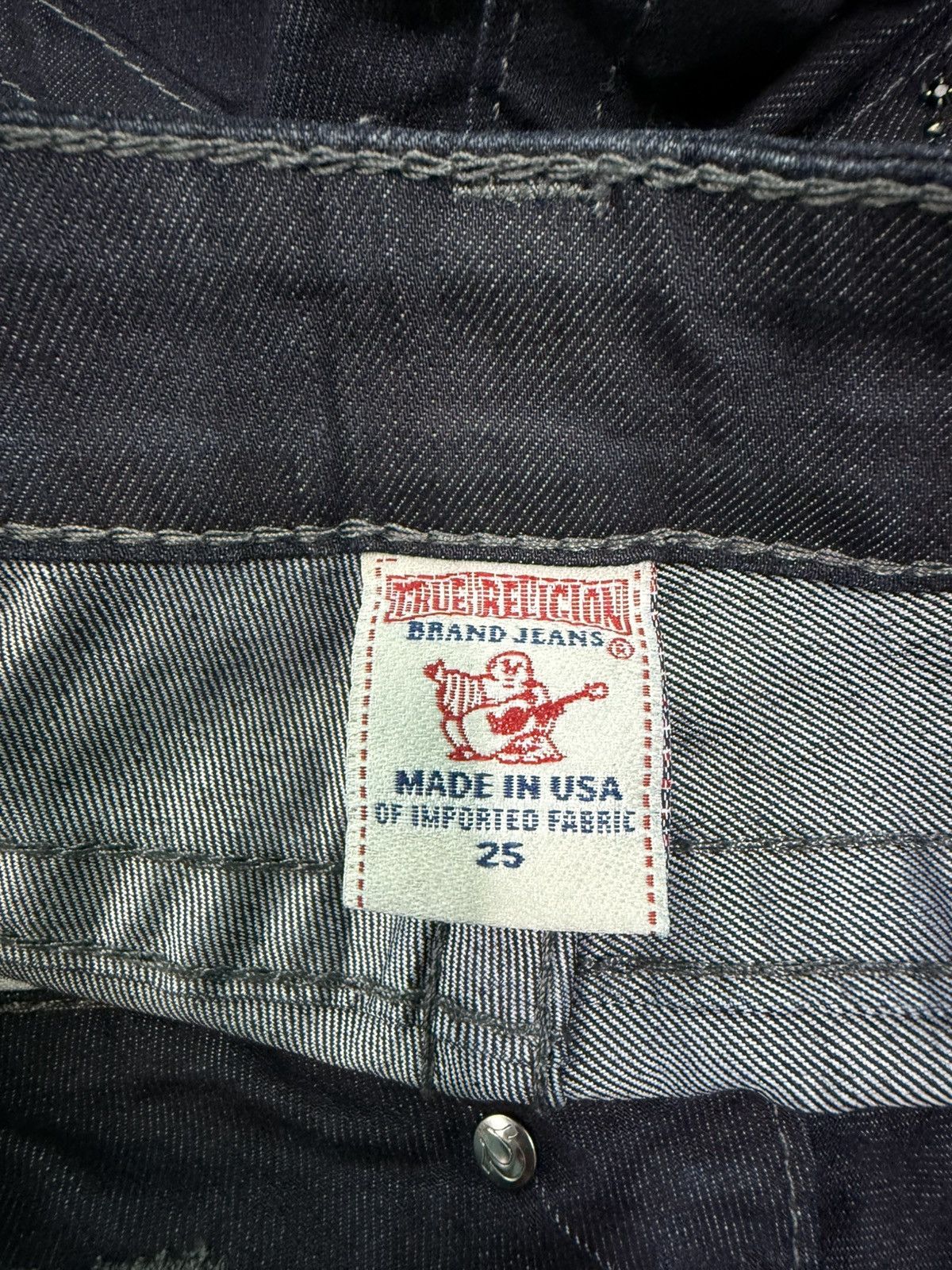 True Religion TRUE RELIGION WORLD TOUR LOW RISE BOT CUT JEANS Size 27" / US 4 / IT 40 - 10 Thumbnail