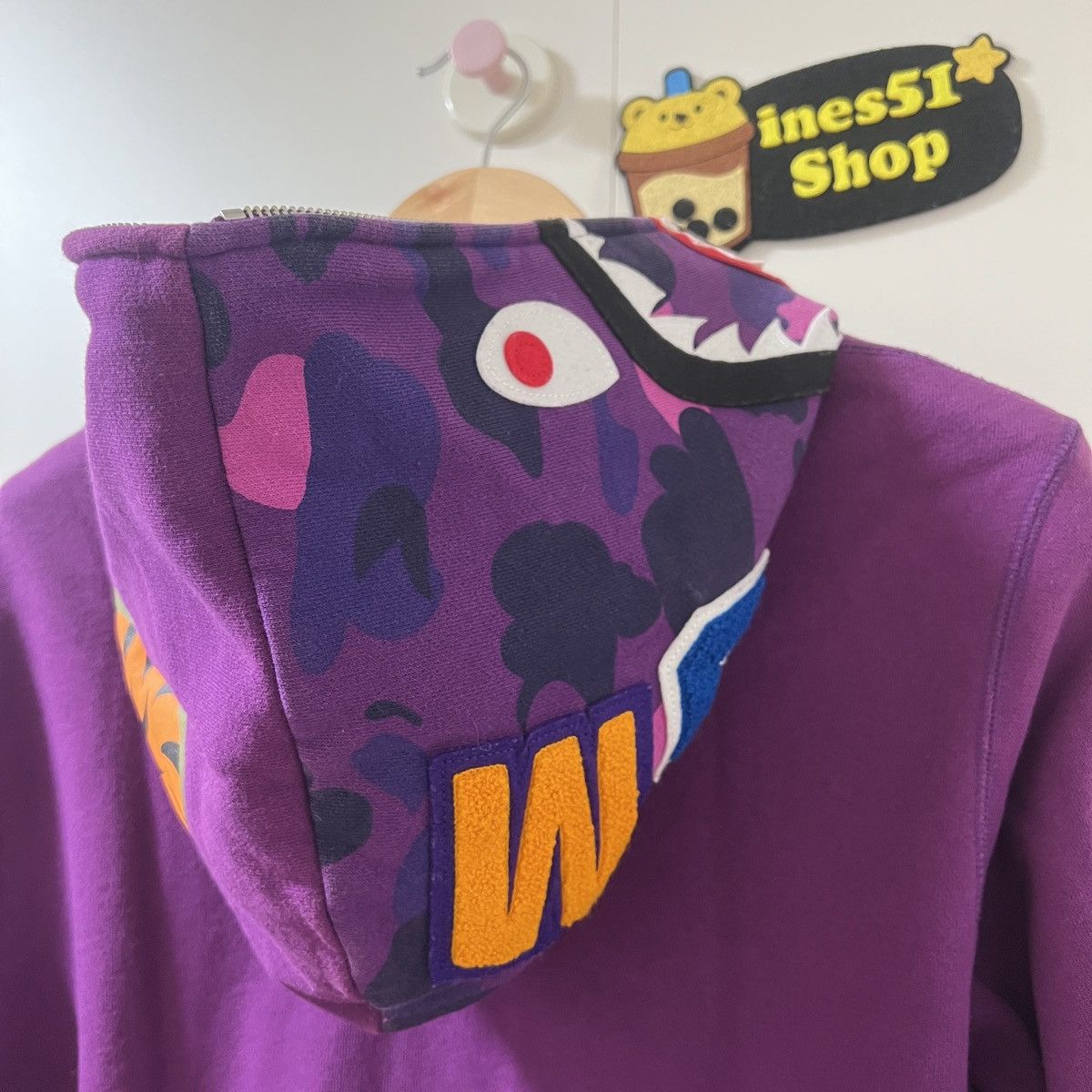 Bape Bape purple shark zip up hoodie Size US L / EU 52-54 / 3 - 1 Thumbnail