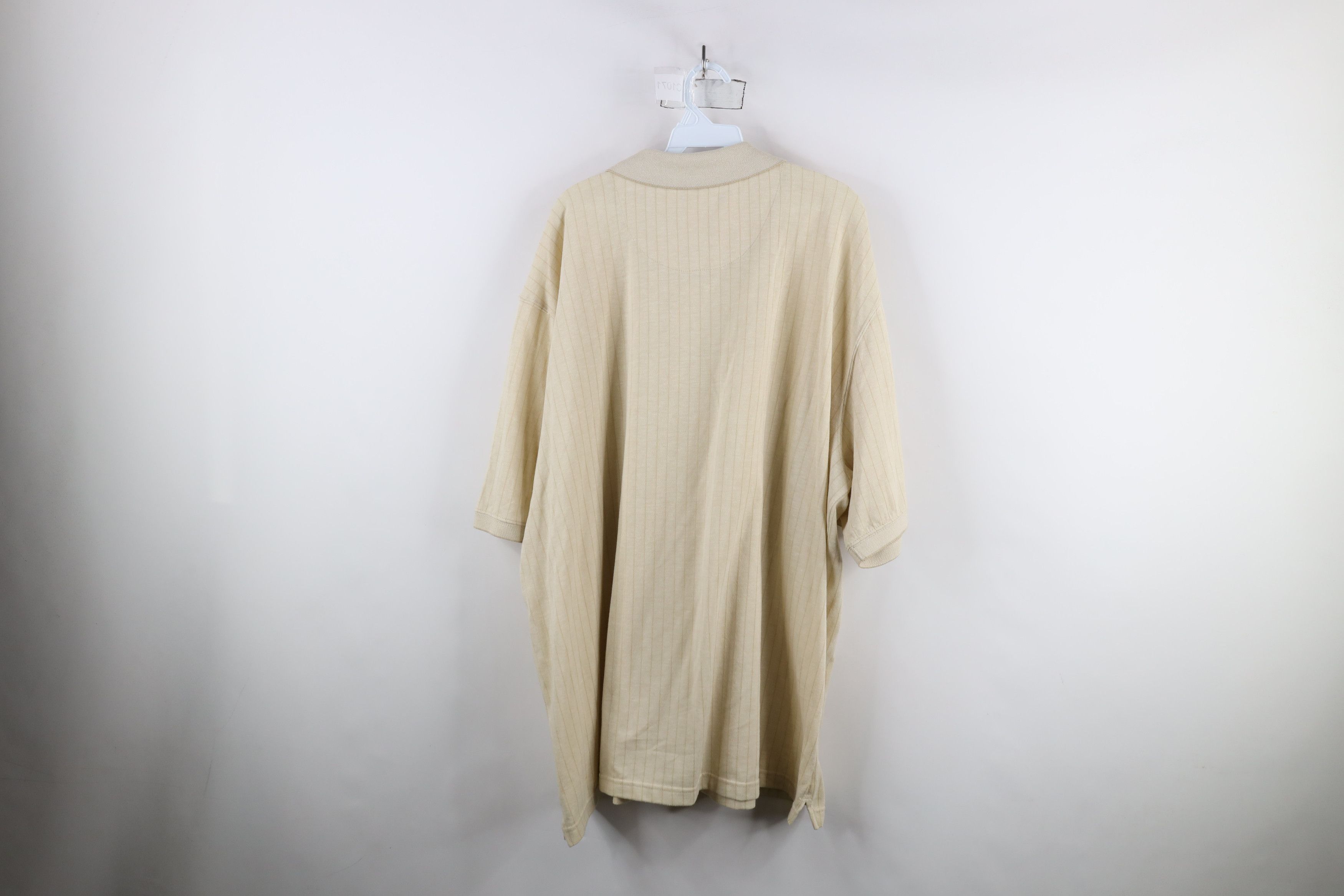 Vintage Vintage 90s Streetwear Striped Knit Collared Golf Polo Shirt Size US XXL / EU 58 / 5 - 8 Thumbnail