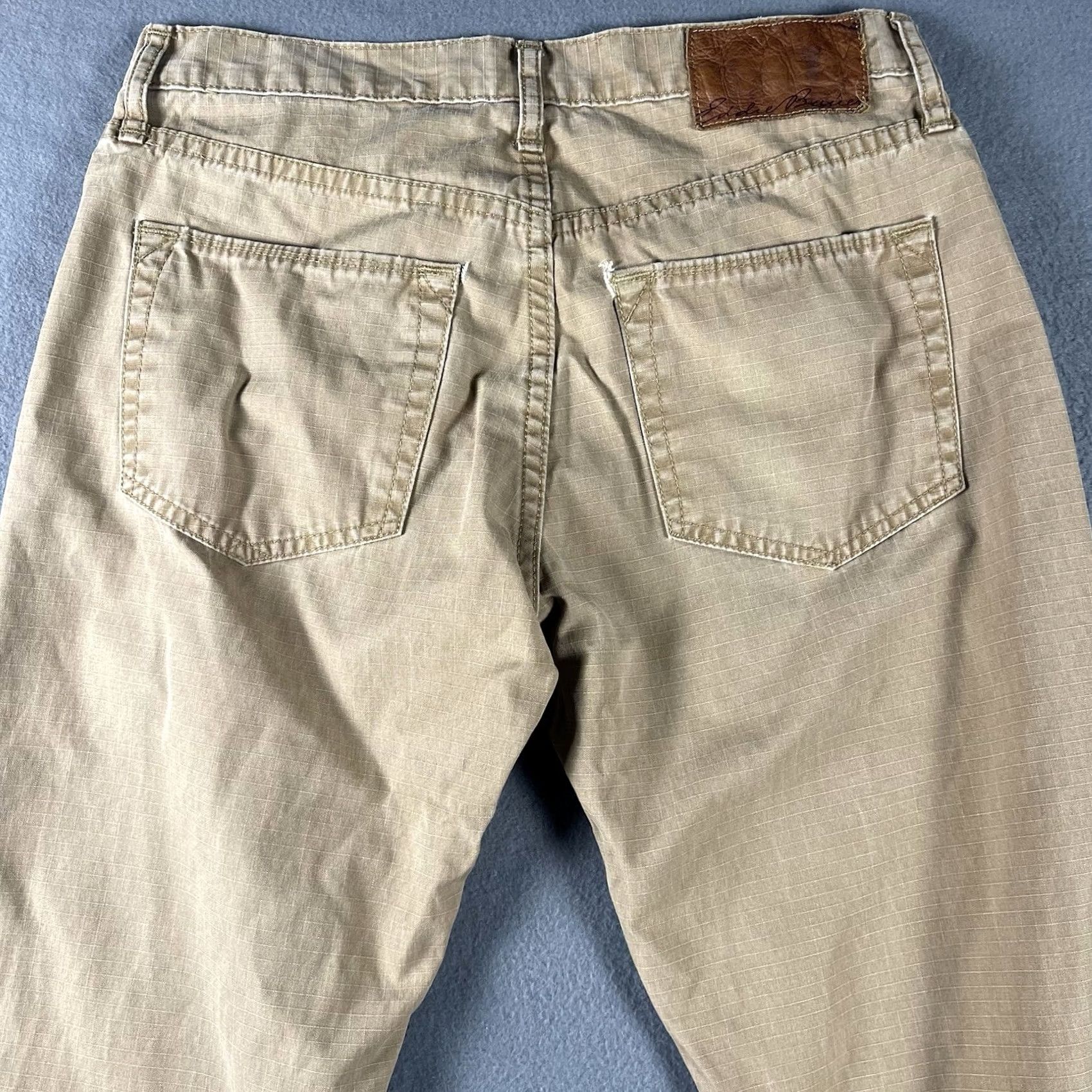 Eddie Bauer Eddie Bauer Jeans Mens 30x32 Tan Denim Straight Fit Distressed 5-Pocket Western USA 90s Retro Nature Outdoors Mens Size US 30 / EU 46 - 4 Thumbnail