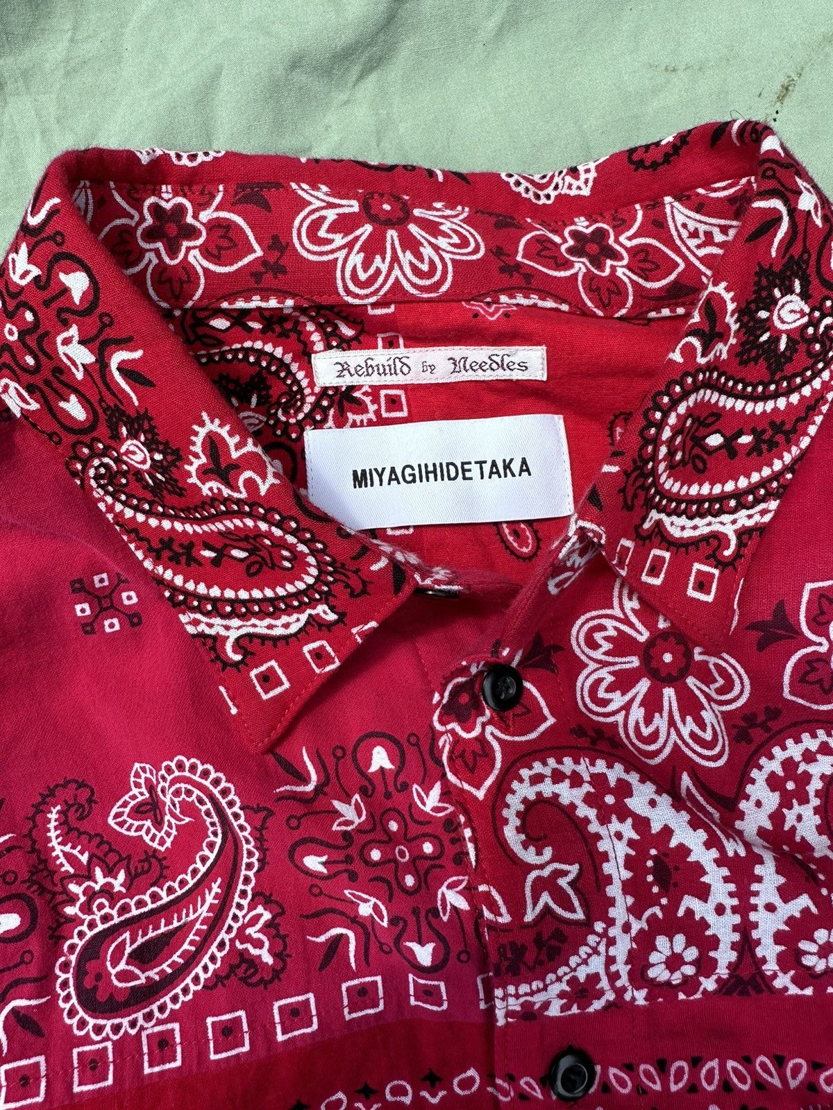 Needles Needles x Miyagi Hidetaka szL 7 cuts wide shirt Size US L / EU 52-54 / 3 - 3 Thumbnail