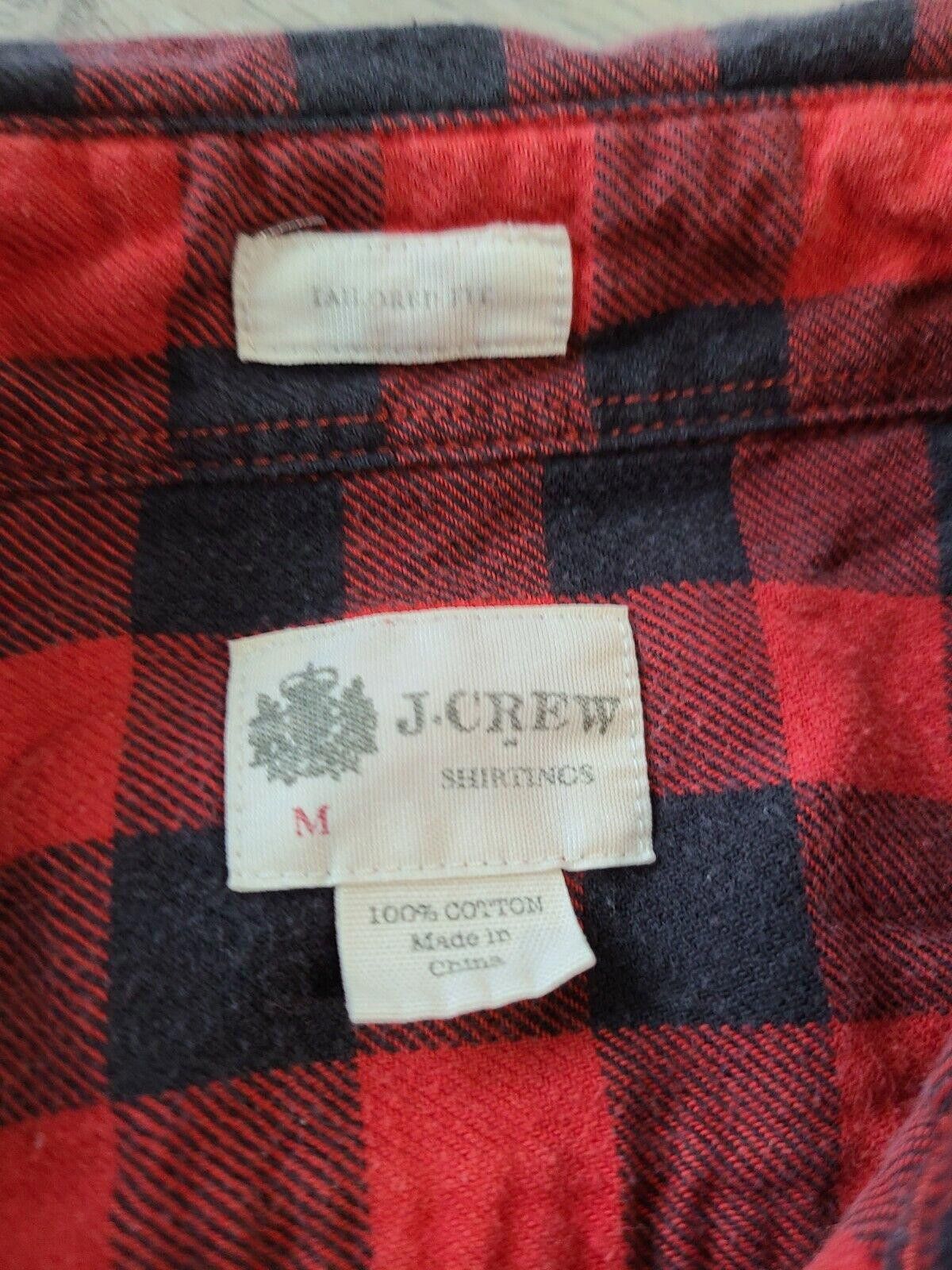 J.Crew J Crew Plaid Shirt Medium Buffalo Tailored Fit Shirtlings Size US M / EU 48-50 / 2 - 2 Thumbnail