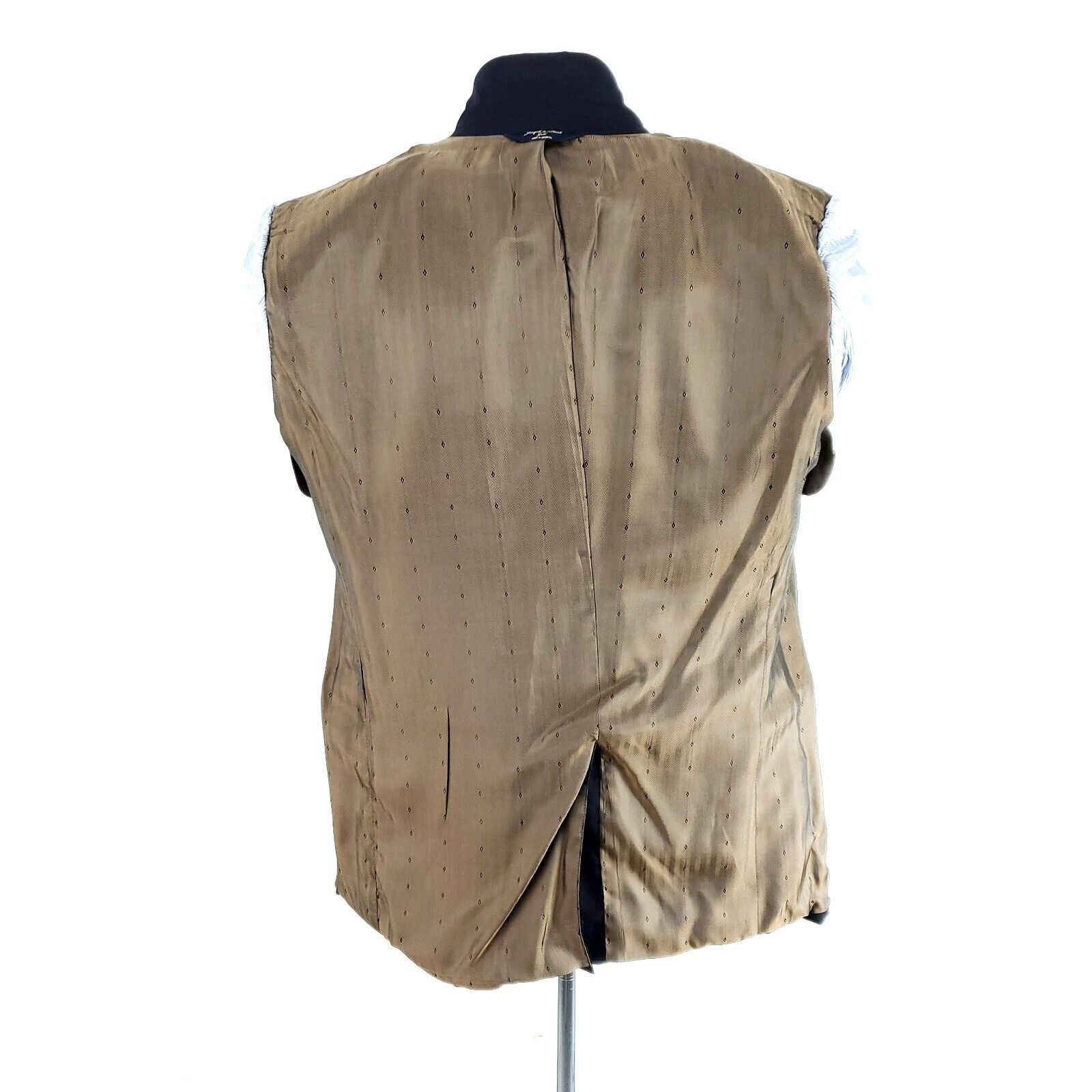 Joseph & Feiss Joseph & Feiss Gold Wool 2 Button Blazer 40R Blue Size 40R - 10 Thumbnail