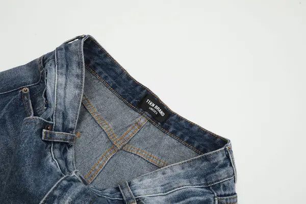 Japanese Brand VIBE American retro men's loose washed straight ripped jeans Size US 34 / EU 50 - 4 Thumbnail