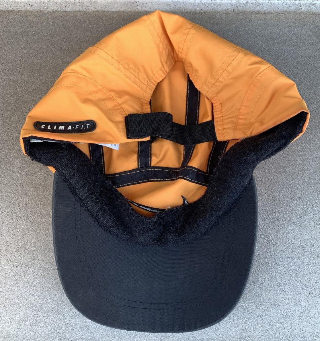 Nike Vintage Nike Clima F.I.T. Orange 3M Running Hat Grailed