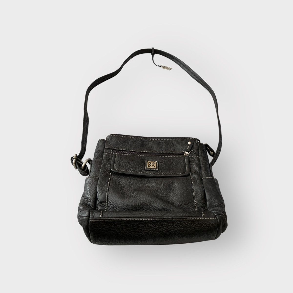 Giani Bernini Gianni Bernini Pebble Black Leather Crossbody Size ONE SIZE - 1 Thumbnail