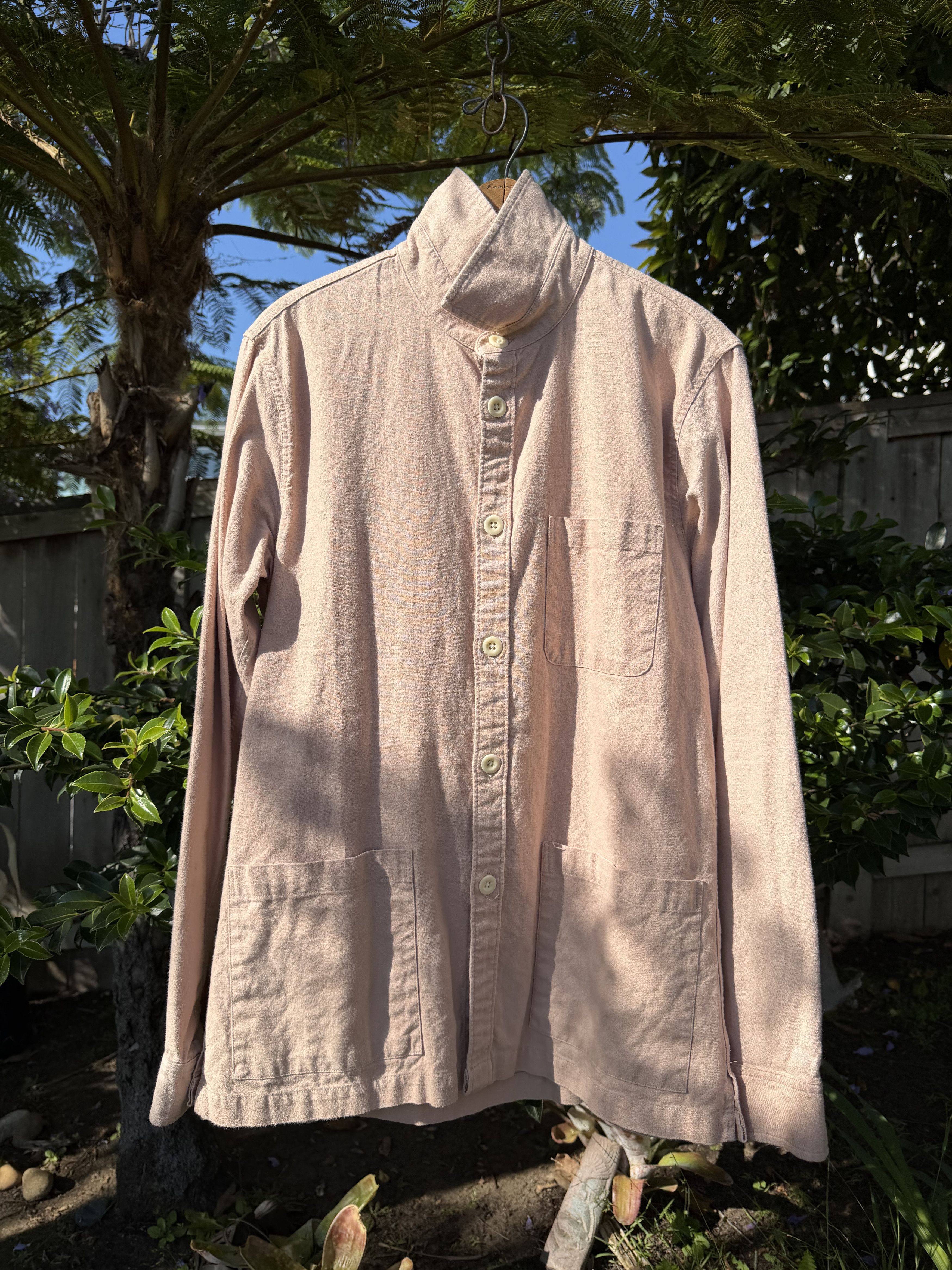 Corridor Corridor Linen Cotton Overshirt Dusty Rose Small Made USA Size US S / EU 44-46 / 1 - 3 Thumbnail