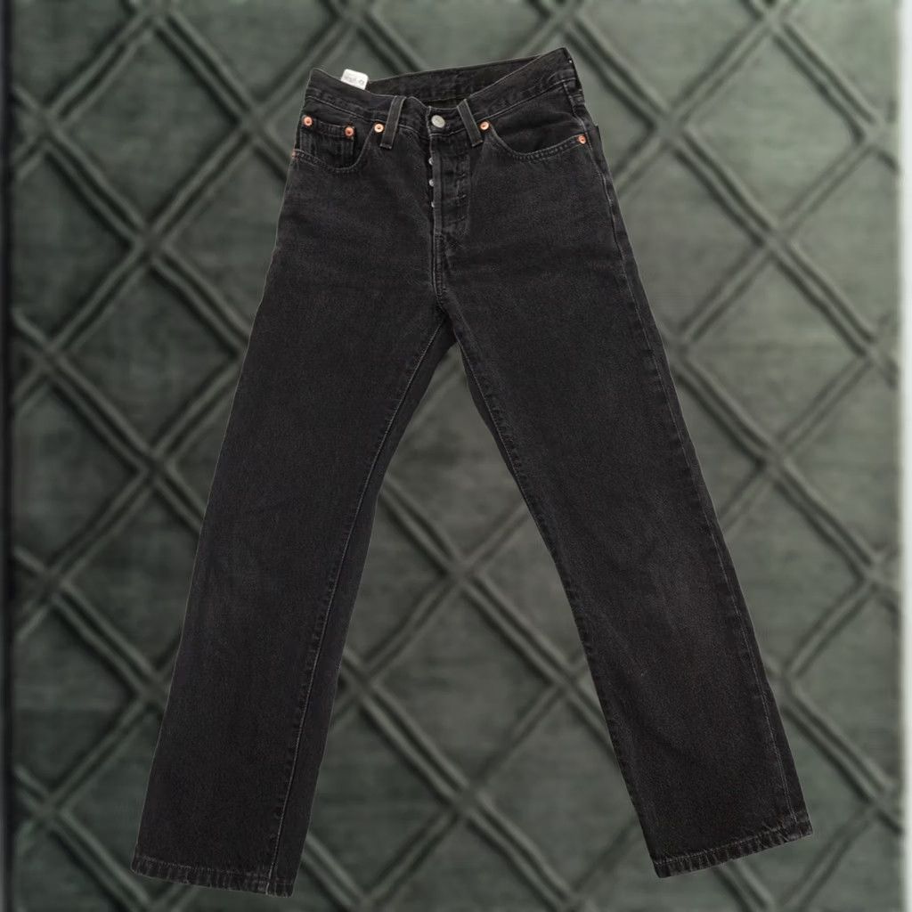 Levi's Levi's 501 Jeans Womens 24 (24X25) Black Cotton Denim Straight 90s Vintage Brand Size 24 Womens Jeans Jeans Size 42" / US 20 - 1 Thumbnail