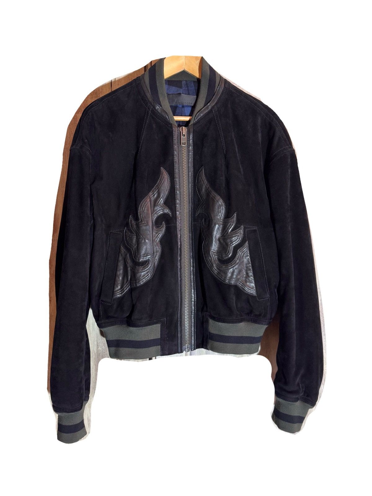 Haider Ackermann haider ackerman fw17 men leather patchs bomber jacket Size US S / EU 44-46 / 1 - 1 Thumbnail