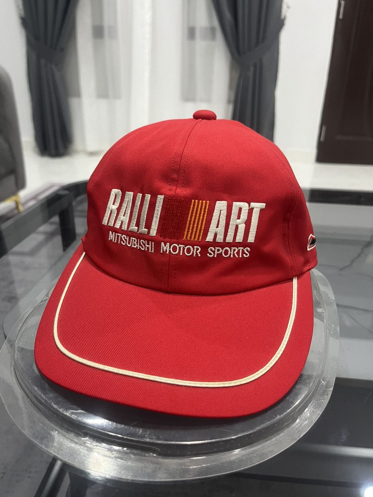 Vintage VINTAGE RALLIART MITSUBISHI RACING MOTORSPORT HAT Size ONE SIZE - 1 Thumbnail