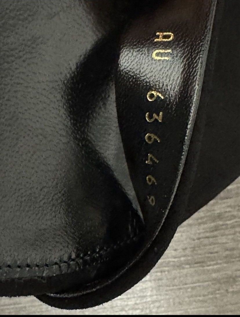 Saint Laurent Paris Saint Laurent Black Velvet Sandals Size US 7 / IT 37 - 10 Thumbnail