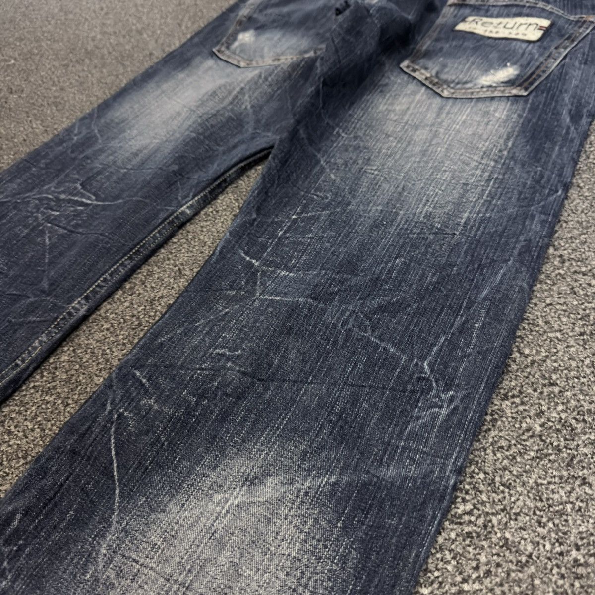 Seditionaries Vintage Japanese Patch Work Free Gate Whisker Clawmark Denim Size US 32 / EU 48 - 13 Thumbnail