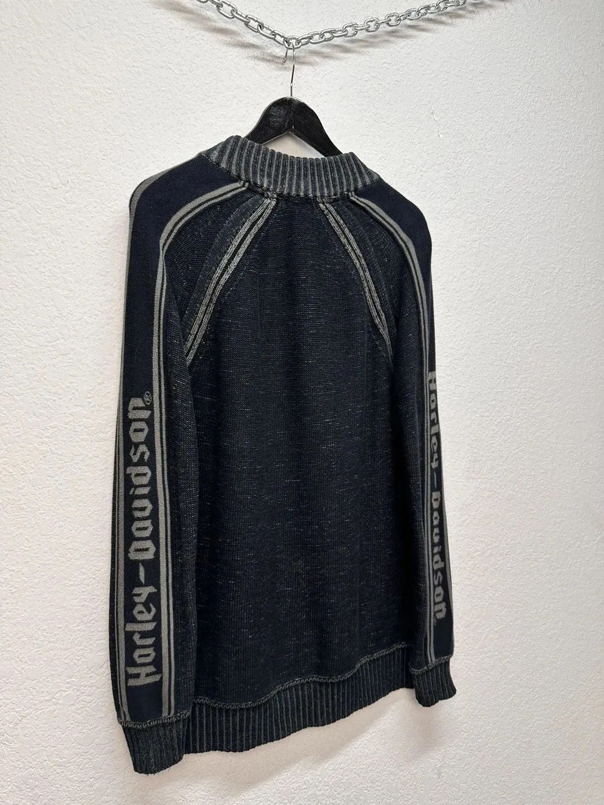 Harley Davidson Y2k Avatngarde Sweater Distressed Harley Davidson Japanese Size US L / EU 52-54 / 3 - 13 Thumbnail