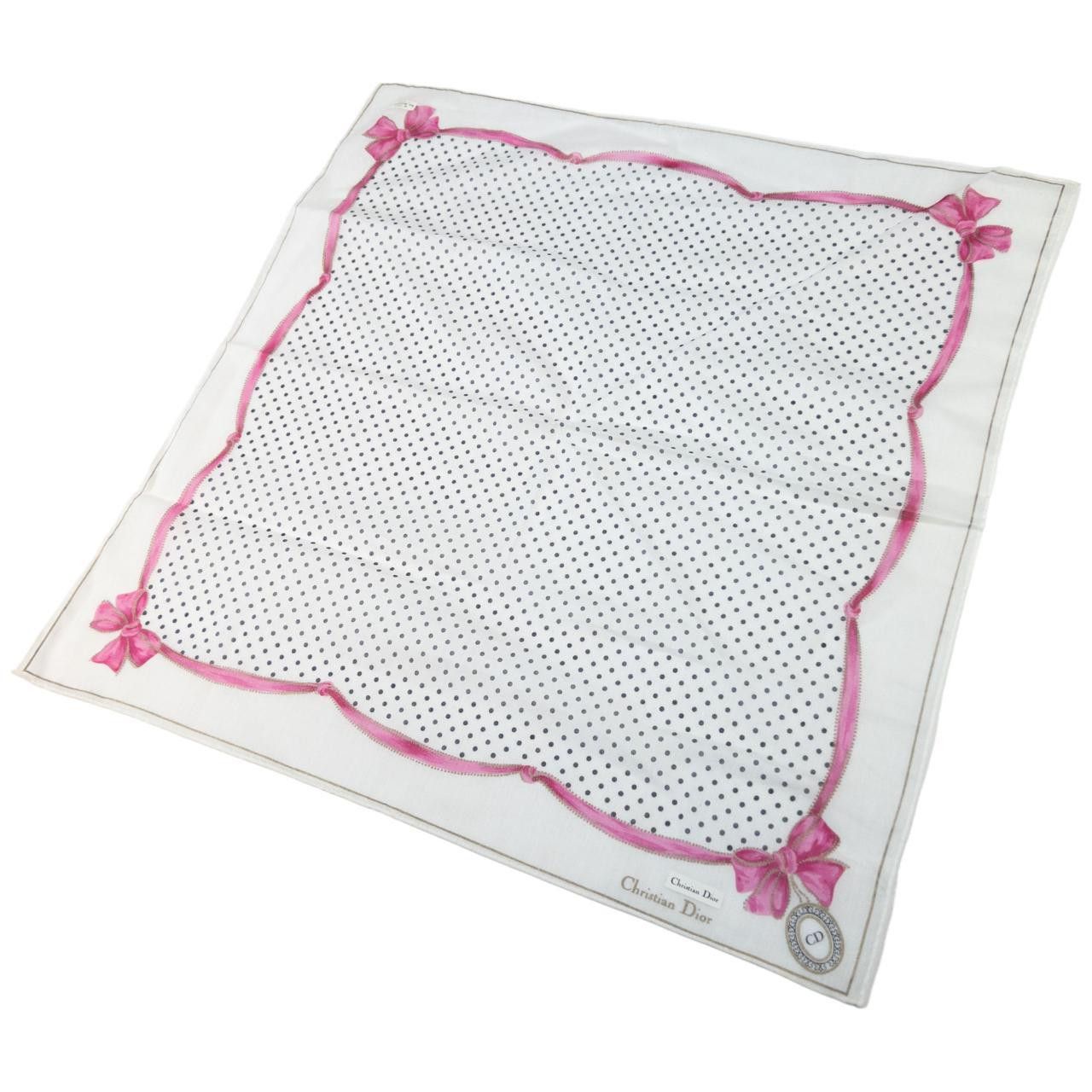 Dior Vintage Dior Polka Dot Silk Scarf Size ONE SIZE - 2 Thumbnail
