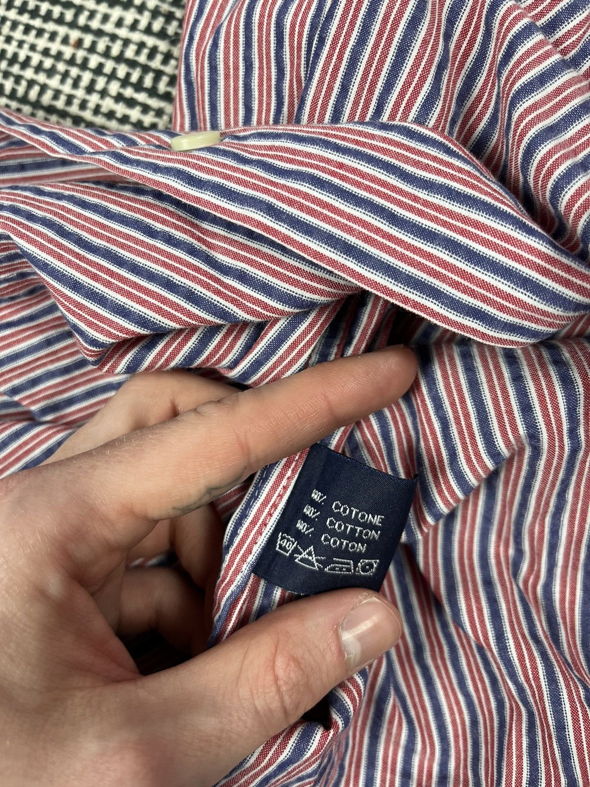 Boggi × Designer Boggi Milano luxury striped button up shirt old money Size US XL / EU 56 / 4 - 6 Thumbnail