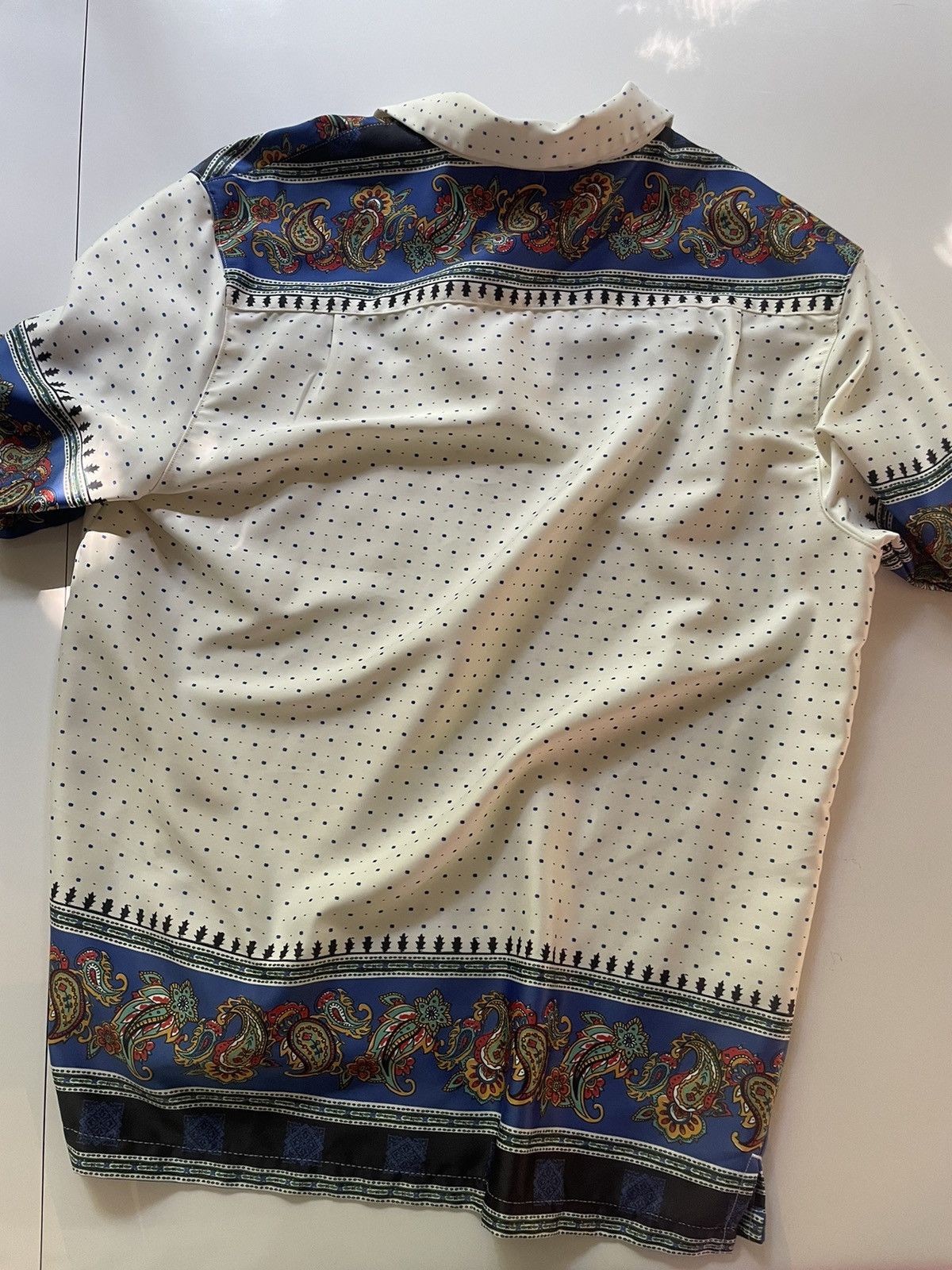 Vintage 💥💥 Patterned Short Sleeve Button-Up Size US M / EU 48-50 / 2 - 2 Thumbnail