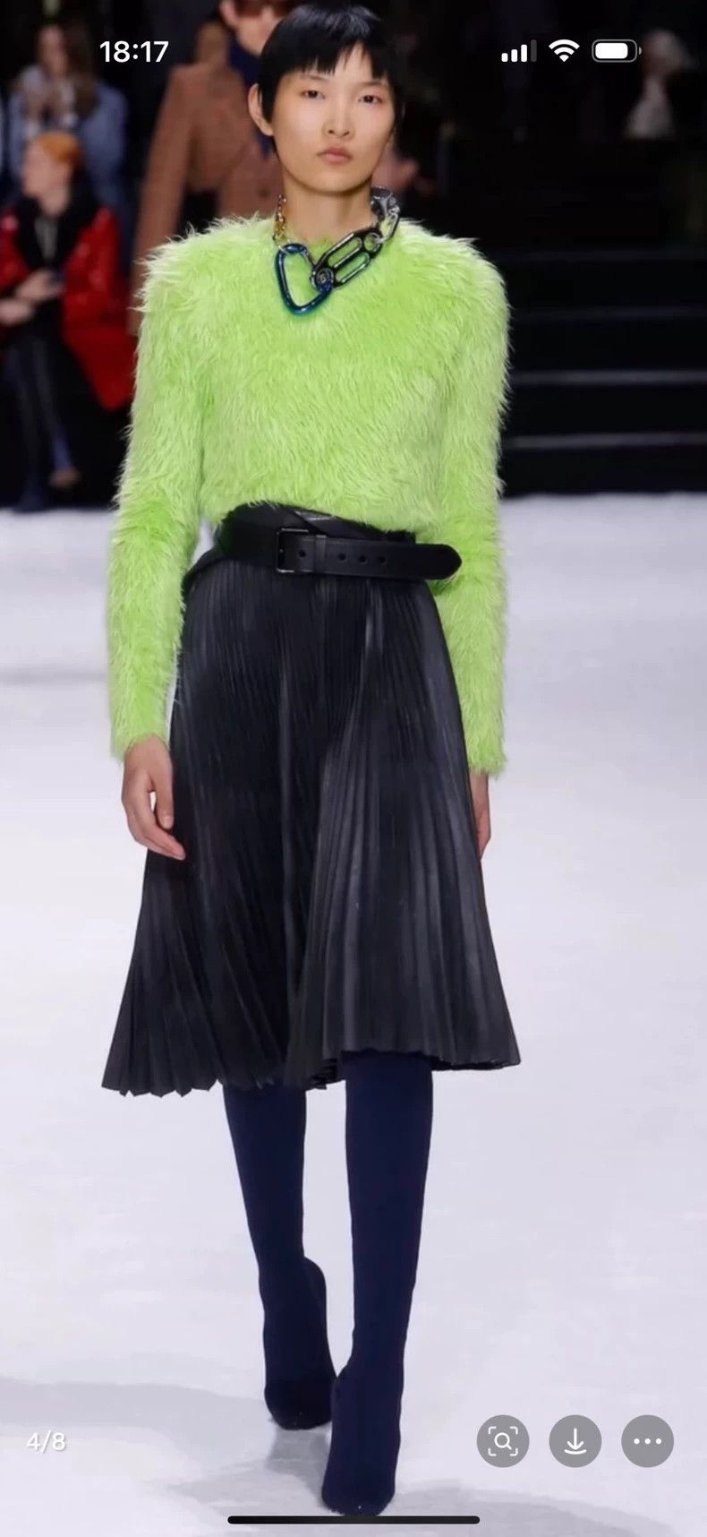 Balenciaga Balenciaga Fluorescent green tights are very elastic. Size L / US 10 / IT 46 - 3 Thumbnail