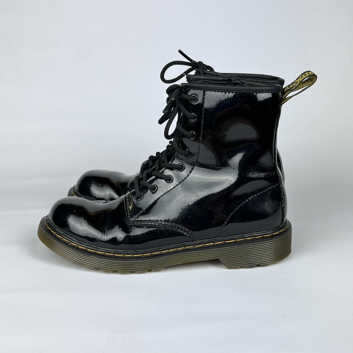 Dr. Martens Dr Martens 1460y hight Patent Smooth Leather Lamper Black Size US 5 / EU 37 - 1 Thumbnail