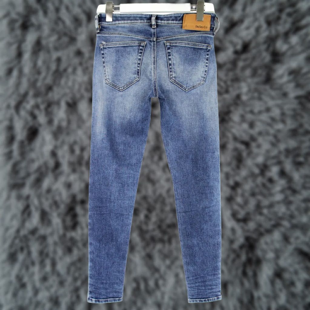 Diesel Diesel Jeans Womens W27 Blue Slandy 009JI Women Stretch Skinny Fit Faded Zip Fly Size 27" / US 4 / IT 40 - 1 Thumbnail