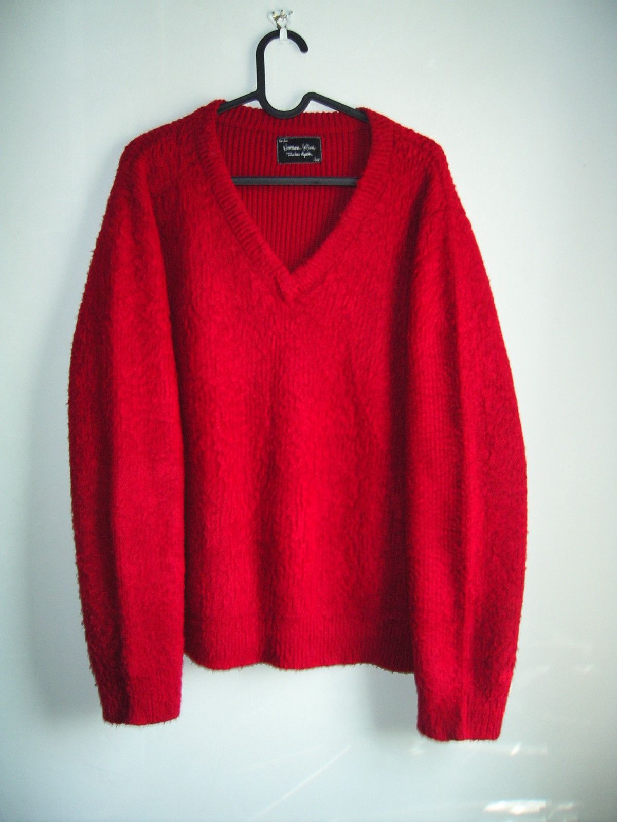 “NUMBER (N)INE” 09AW Vneck knit Number (N)ine grunge v-neck sweater by number nine | Grailed