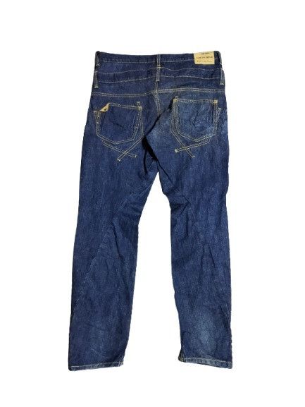 Japanese Brand Oraffito Stitch Double Waist Jeans Size US 34 / EU 50 - 2 Thumbnail