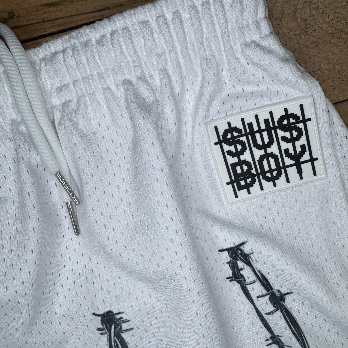 Sus Boy SUS BOY White Barb Wire Shorts Men's XL Size US 36 / EU 52 - 3 Thumbnail