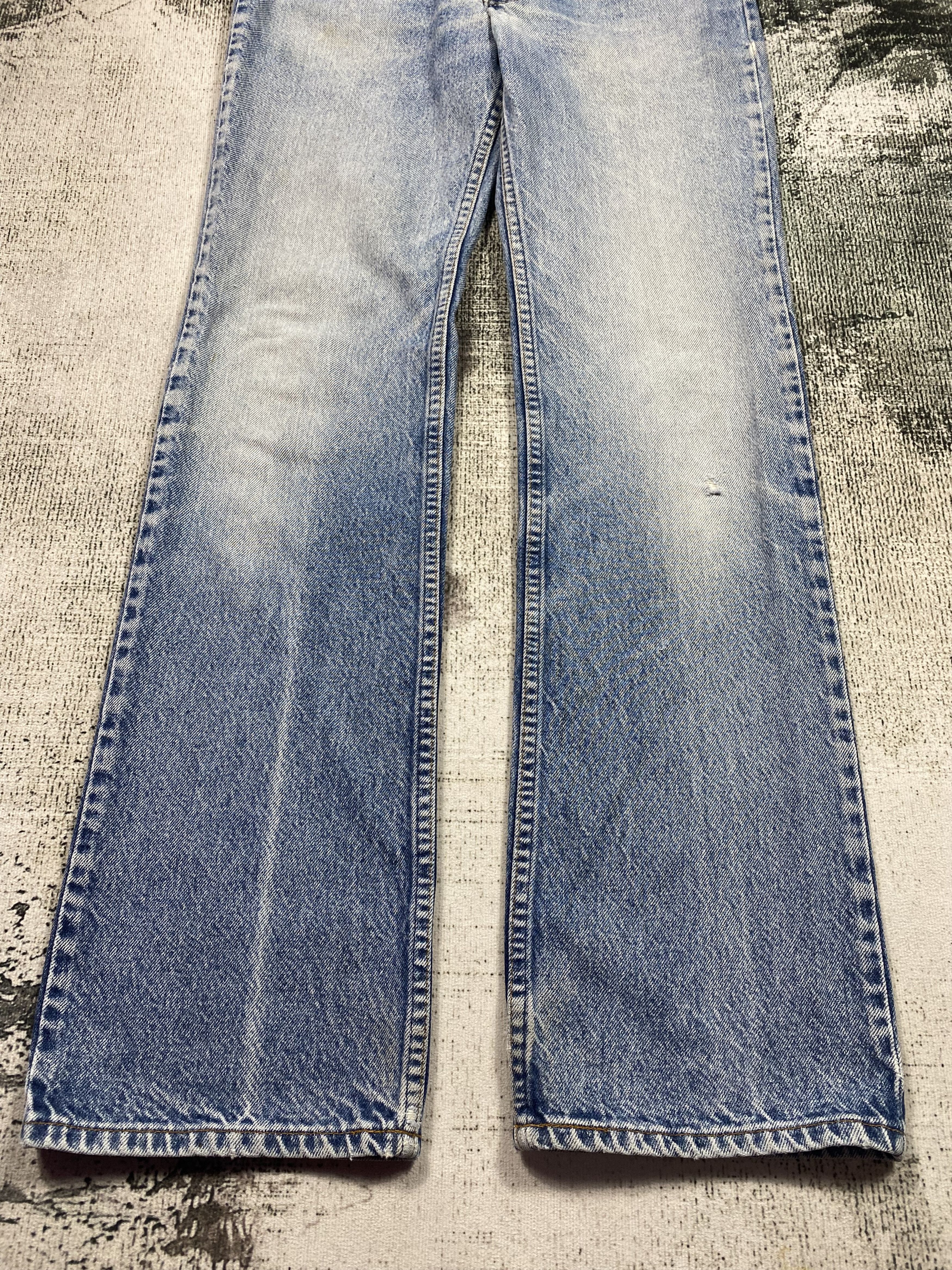 Levi's RARE🔥Levis 517 Jeans Bootcut Blue Distressed Orange Tab Size US 31 - 8 Thumbnail