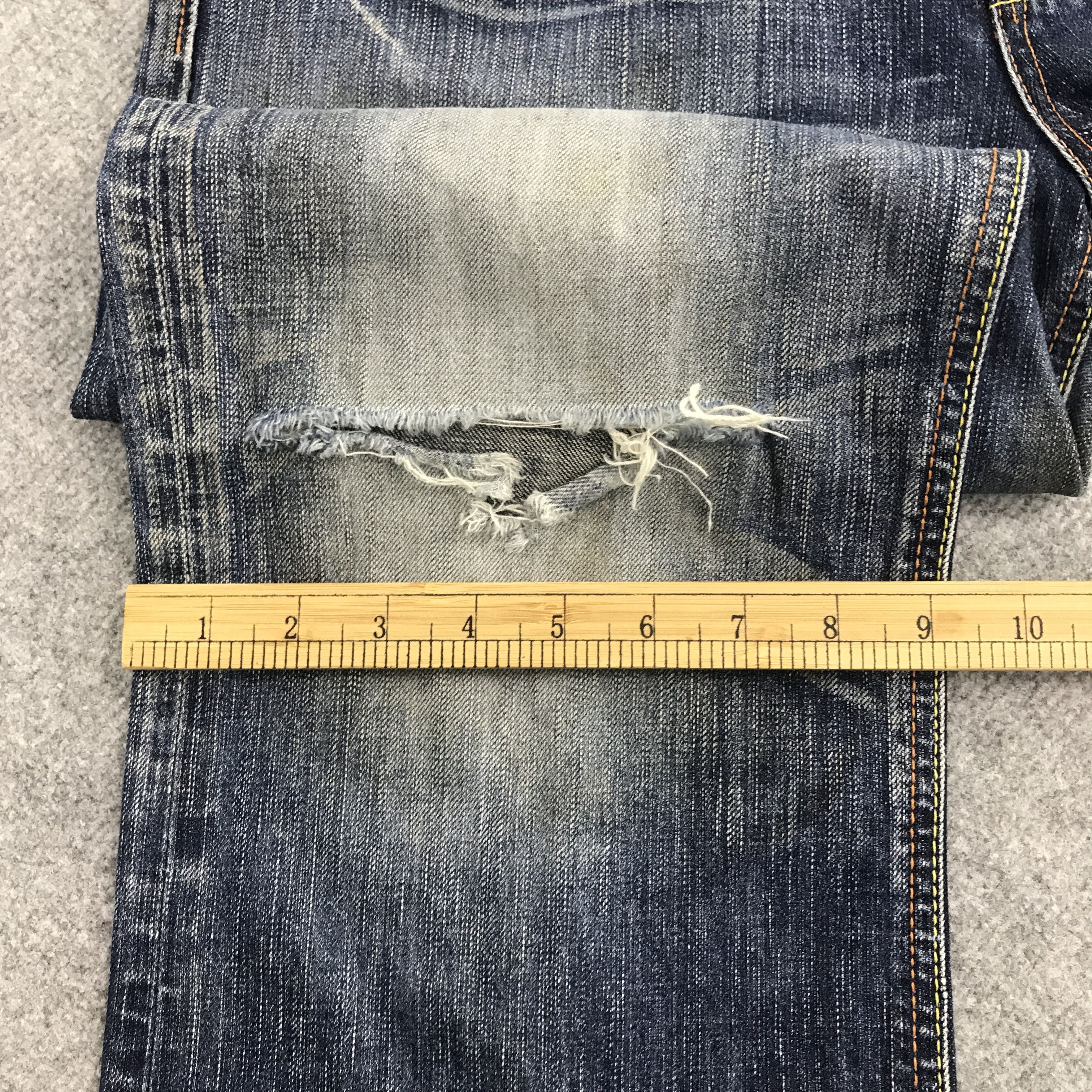 Edwin × Japanese Brand Rare edwin blue trip 503 distressed denim Jeans Size US 32 / EU 48 - 10 Thumbnail