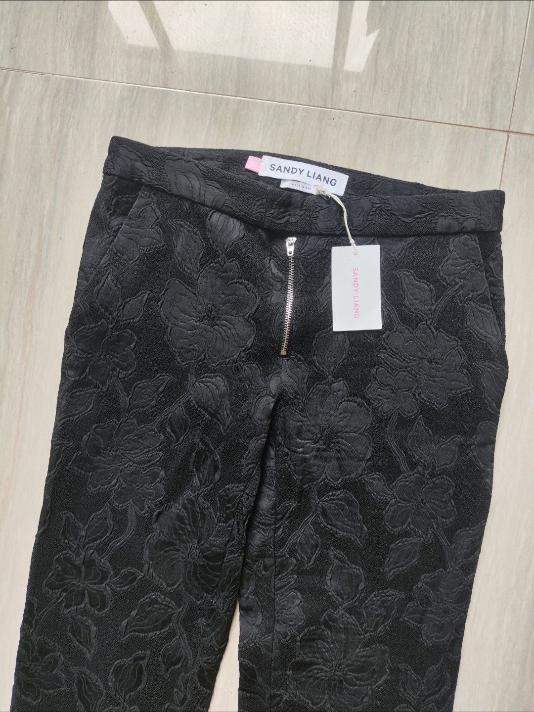 Sandy Liang flower dark pattern pants Size 25" / US 0 / IT 36 - 4 Thumbnail
