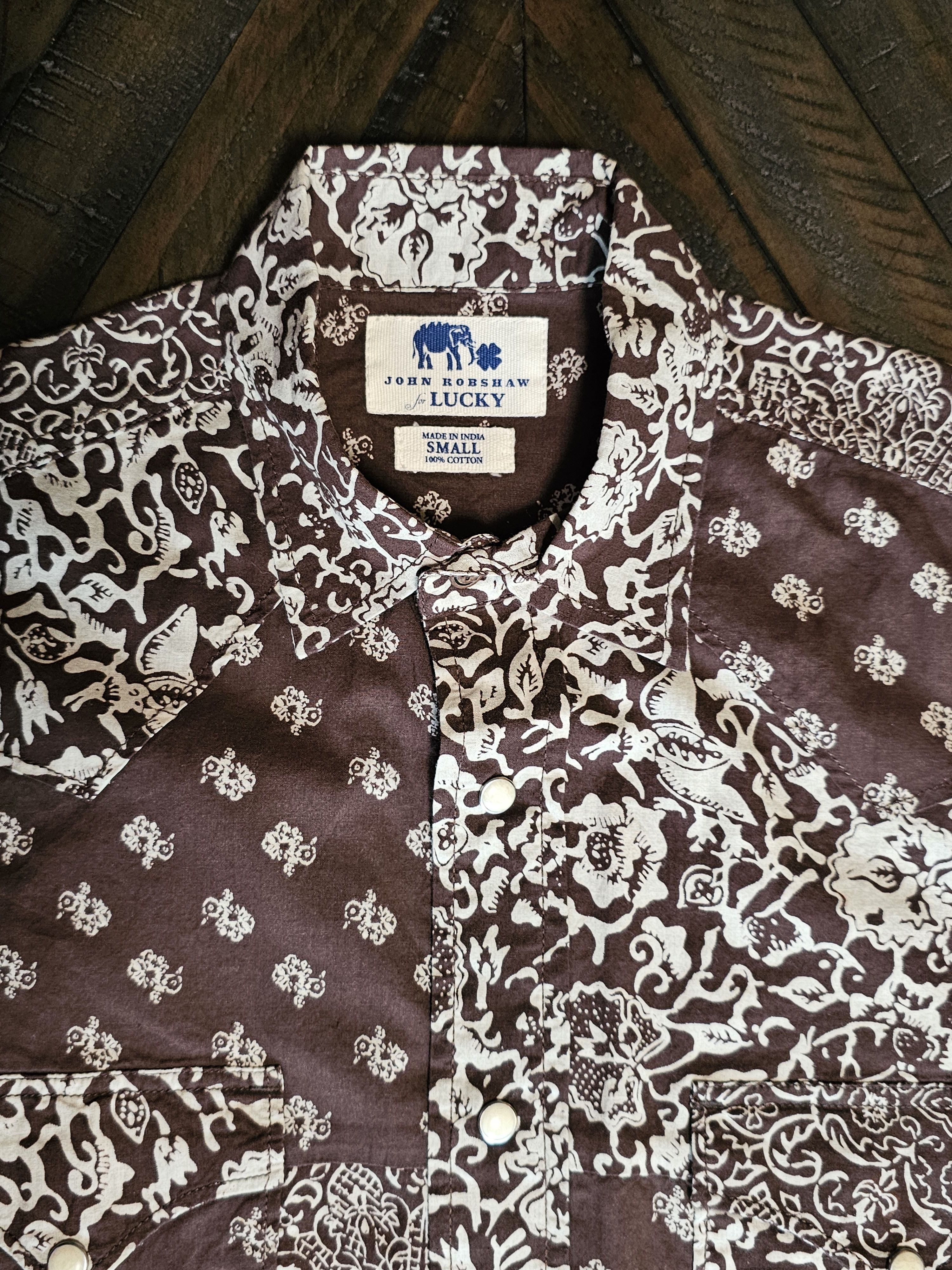 Lucky Brand John Robshaw for Lucky Brand long-sleeve western boho Small Size US S / EU 44-46 / 1 - 5 Thumbnail