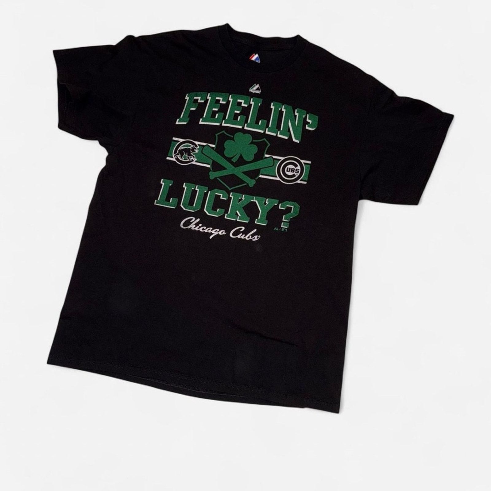 Majestic Majestic Chicago Cubs Feelin’ Lucky T-Shirt Size XL MLB Size US XL / EU 56 / 4 - 2 Thumbnail