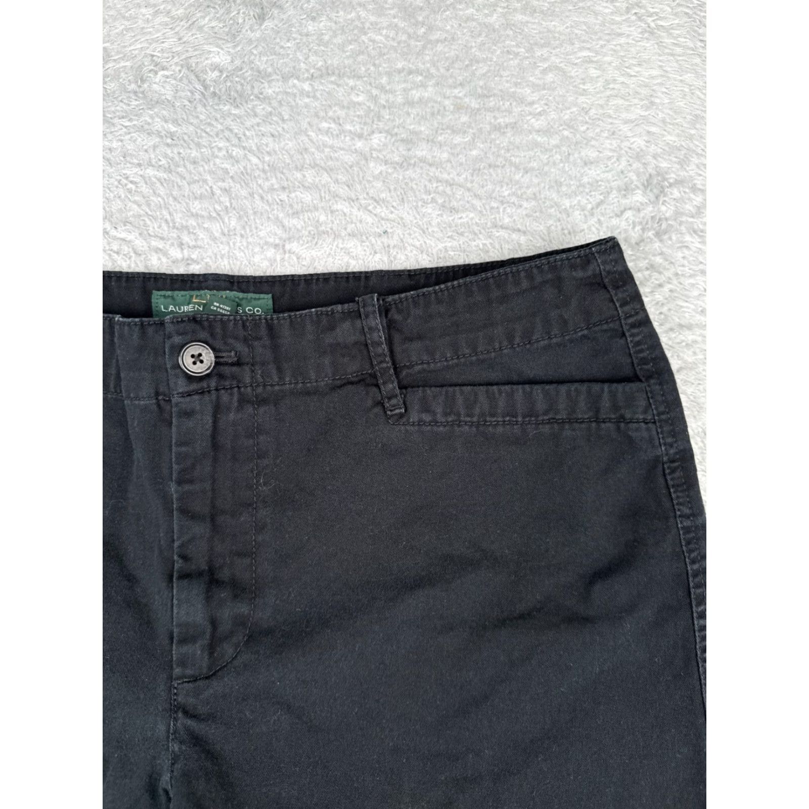 Ralph Lauren Lauren Ralph Lauren Women's Shorts 14P Black Twill Chino Hiking Activewear Size 36" / US 14 / IT 50 - 5 Thumbnail