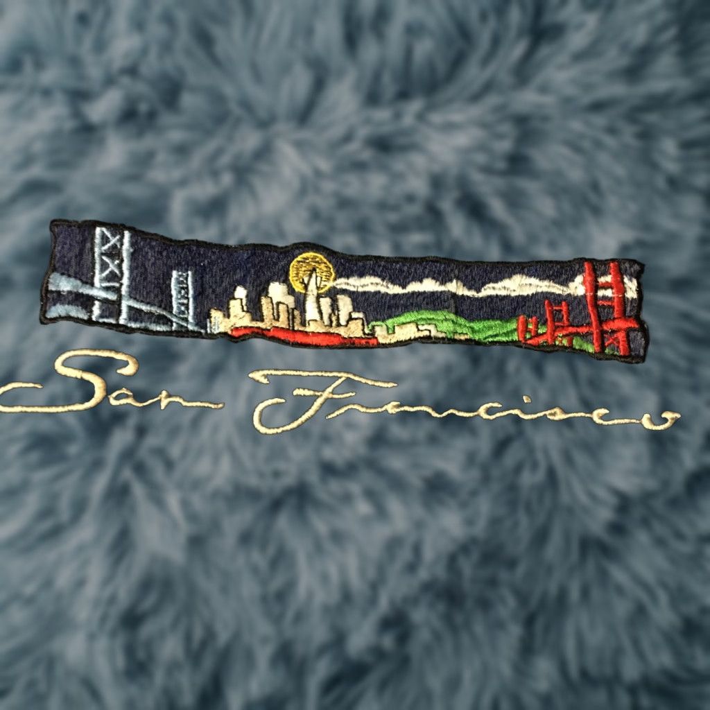 Vintage VINTAGE San Francisco Shirt M L Blue Distressed Paint Thrashed Grunge Punk 90s 80s Music Festival USA Western Rockabilly Me n George Strait Classic Size US L / EU 52-54 / 3 - 1 Thumbnail