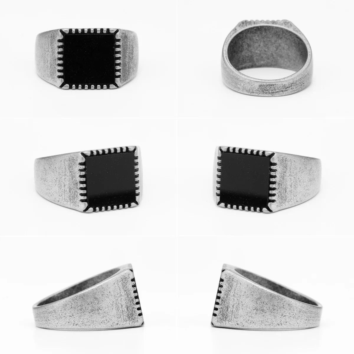 Jewelry Black Flat Store Ring Size ONE SIZE - 7 Thumbnail