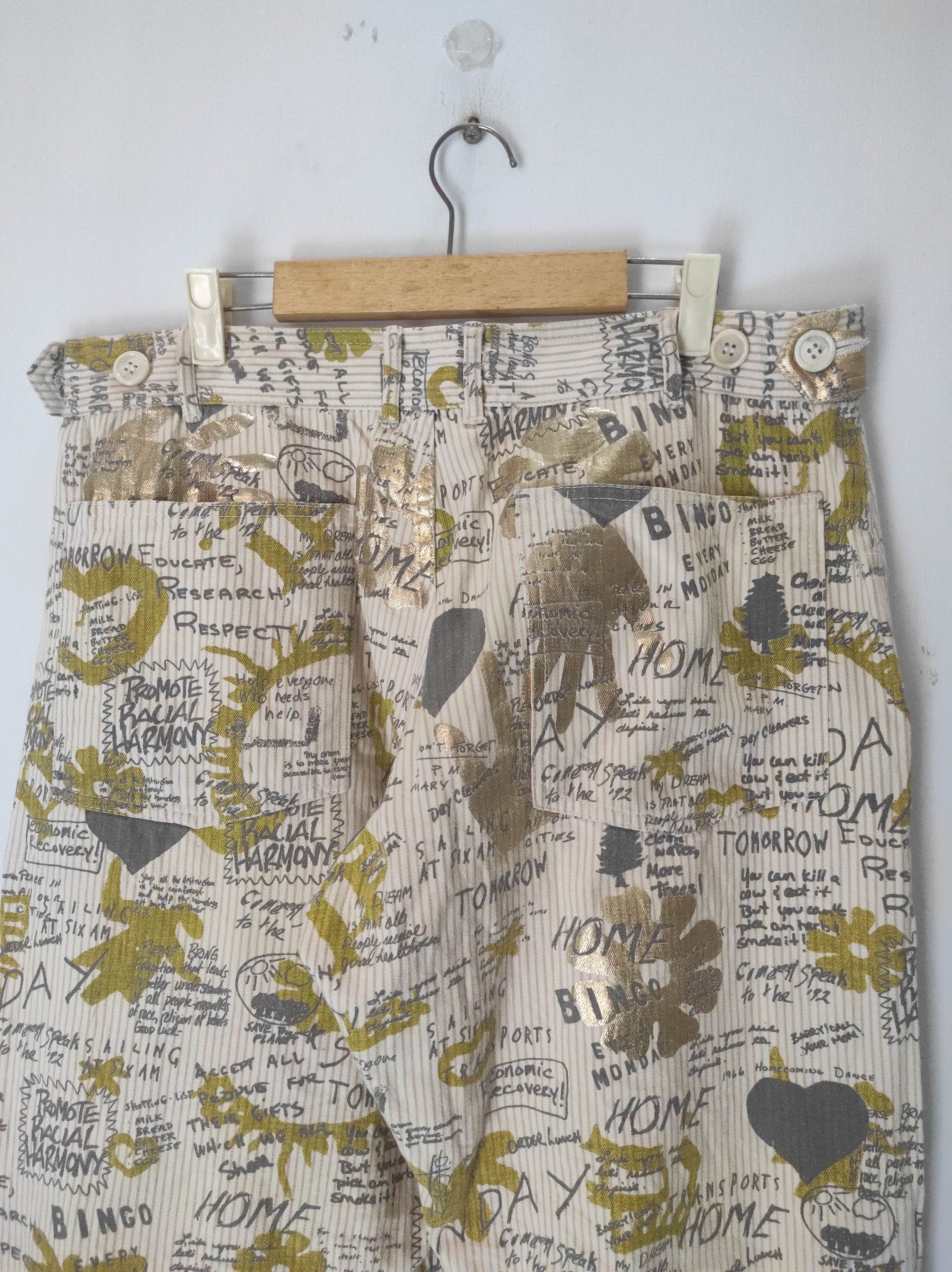 Comme des Garcons Comme Des Garcons Homme Plus AD2006 Printed Pant Size US 32 / EU 48 - 14 Thumbnail