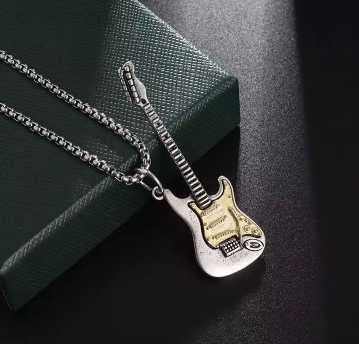 Jewelry Guitar Necklace Y2K Gothic Punk Chain Size ONE SIZE - 6 Thumbnail