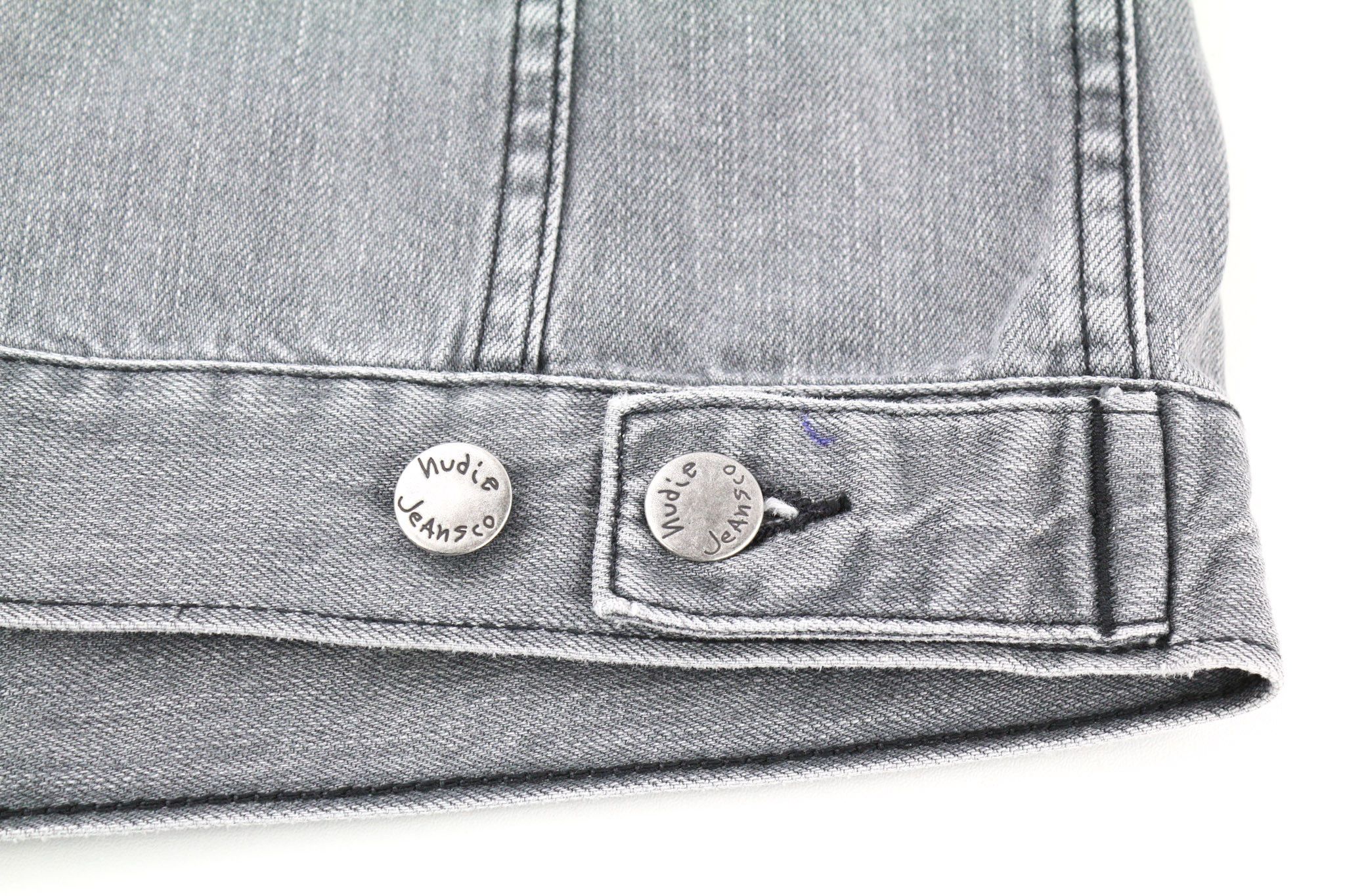 Nudie Jeans TERRY BLACK S Denim Cotton Washed Grey Jacket 80789 Size US S / EU 44-46 / 1 - 8 Thumbnail