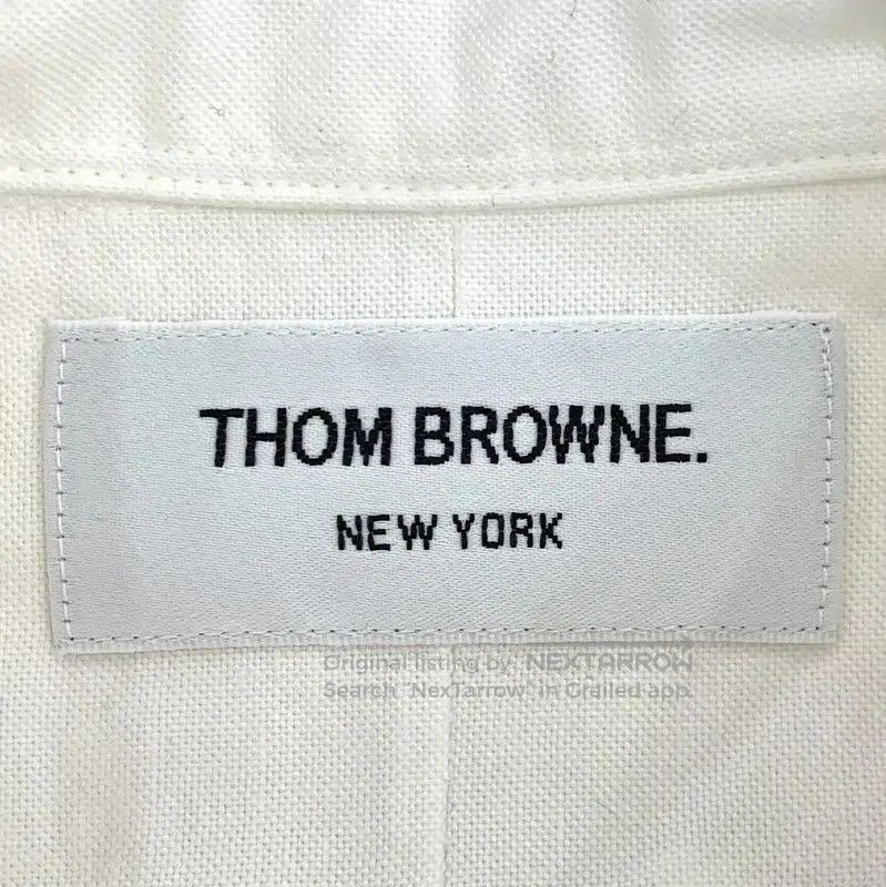 Thom Browne Thom Browne White Cotton Men's Shirt . Size US XS / EU 42 / 0 - 6 Thumbnail