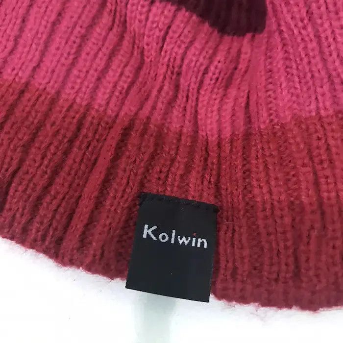 Japanese Brand × Vintage Japanese Brand Kolwin Stripe Design Beanie Hat Size ONE SIZE - 5 Thumbnail