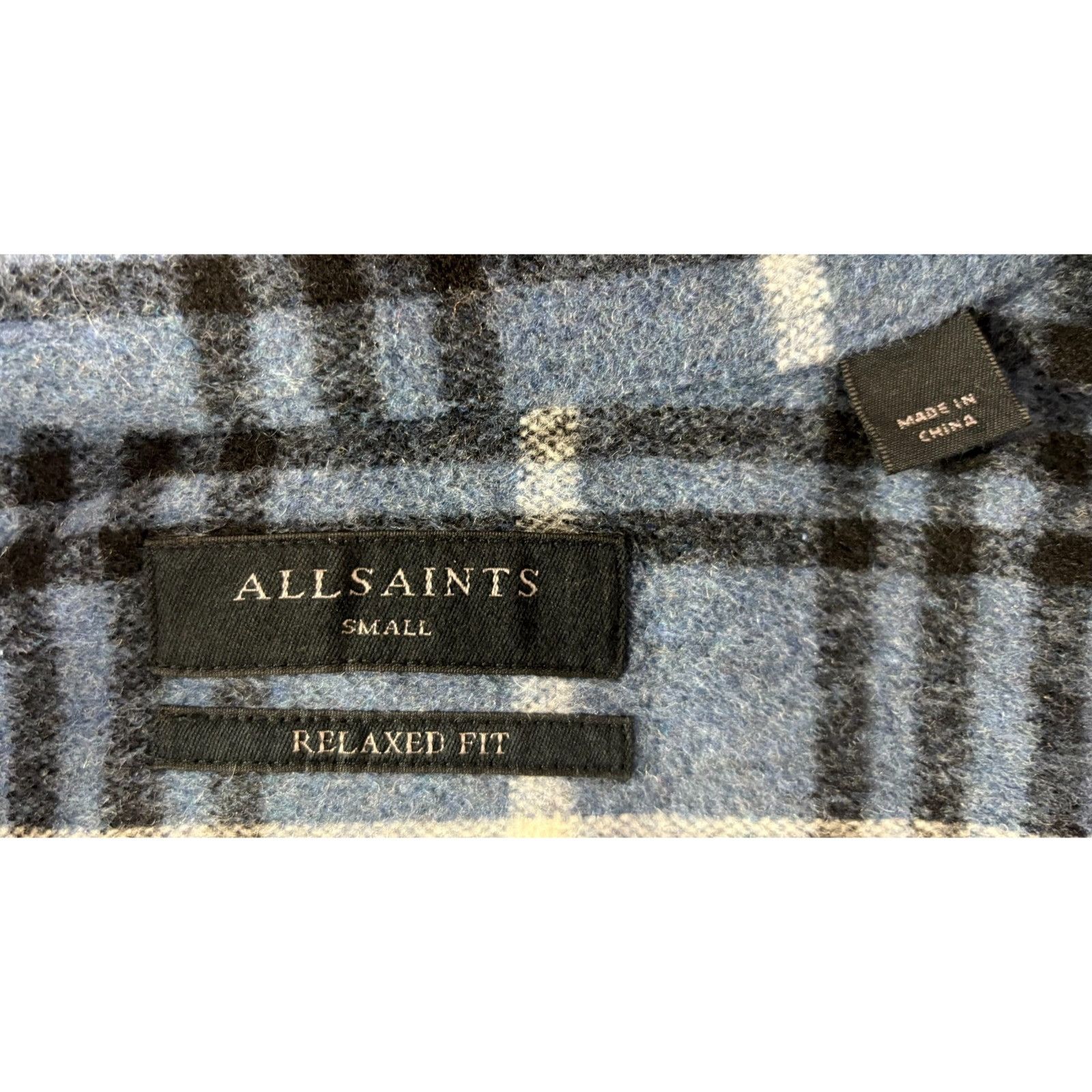 Allsaints AllSaints Berthold wool blend Plaid Flannel overshirt sz S N Size US S / EU 44-46 / 1 - 2 Thumbnail