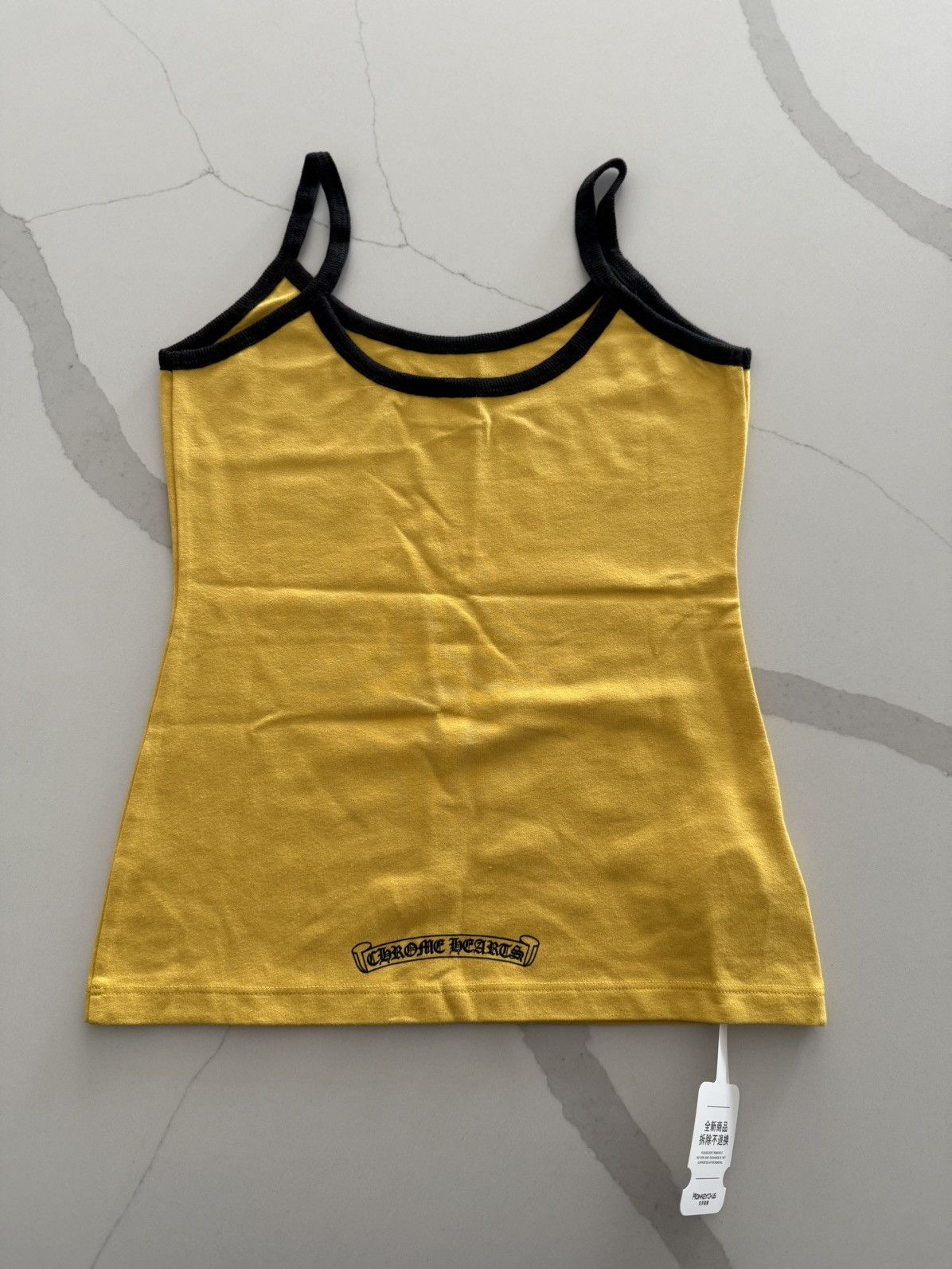 Chrome Hearts 🔥Chrome Hearts Roller Skater Yellow Tank Top🔥 Size S / US 4 / IT 40 - 2 Thumbnail