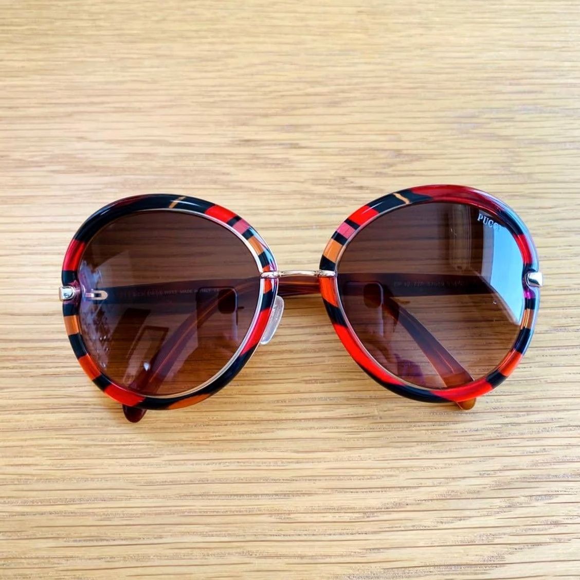 Emilio Pucci Emilio Pucci Sunglasses Red Pucci Pattern Unused Designer Italy Size ONE SIZE - 2 Thumbnail