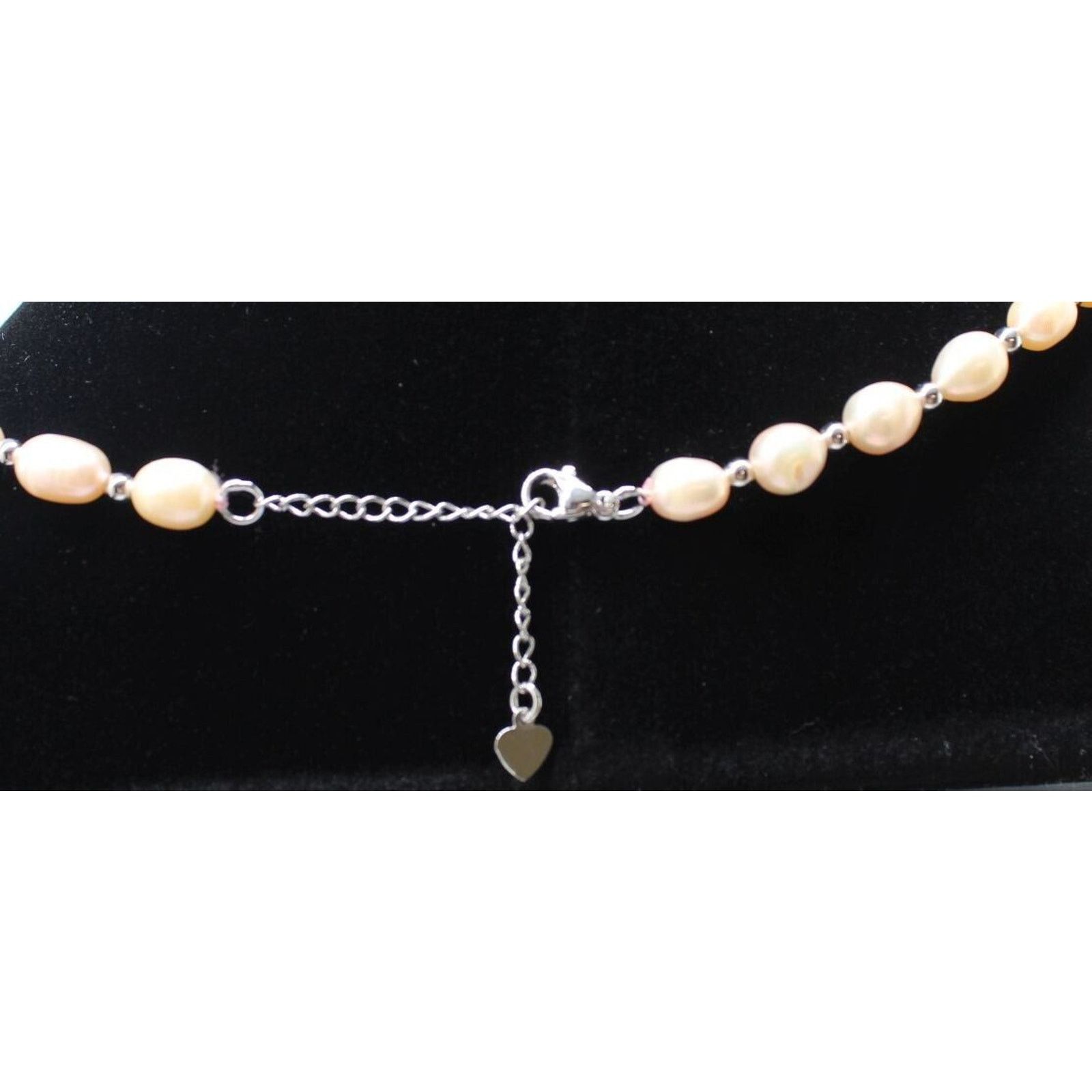 Other Genuine Pink Freshwater Pearl Necklace • Silvertone Beads Size ONE SIZE - 3 Thumbnail