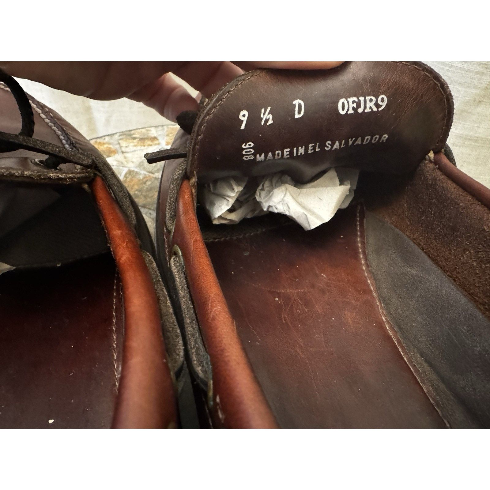 L.L. Bean Restored Vintage L.L. Bean Leather Blucher Moccasins M9.5 Size US 9.5 / EU 42-43 - 14 Thumbnail