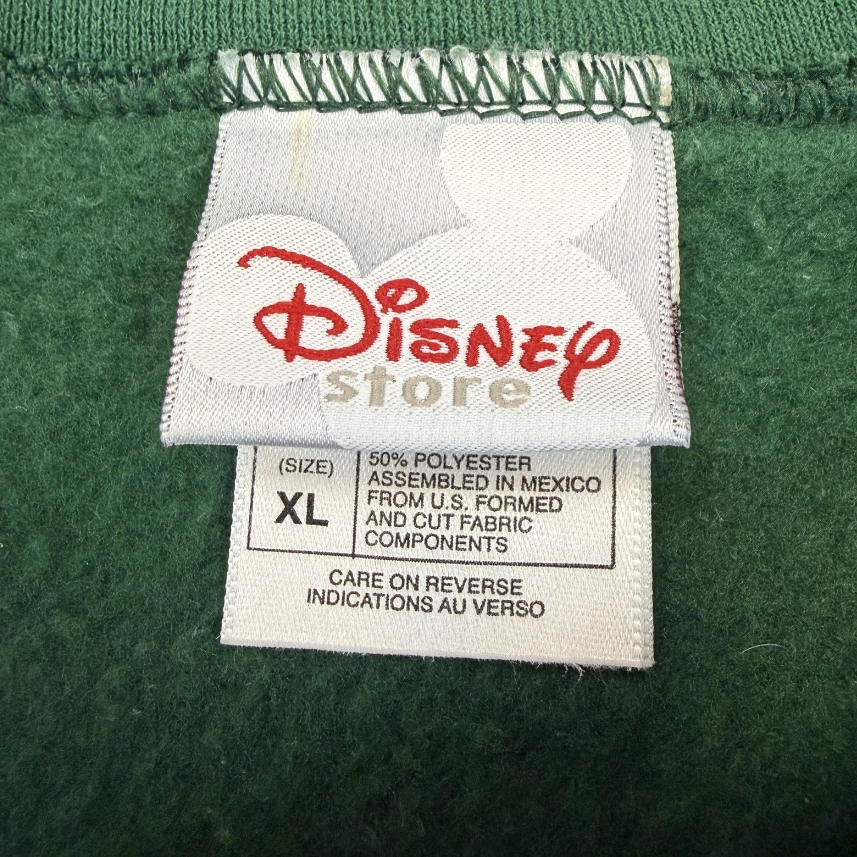 Disney VINTAGE Disney Store Sweatshirt Mens XL Green Tigger Graphic Fleece Crewneck 90s Size US XL / EU 56 / 4 - 5 Thumbnail