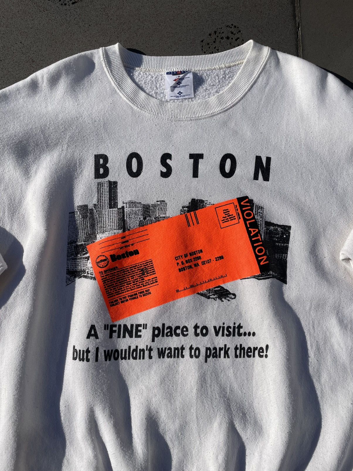 Jerzees × Russell Athletic Vintage Jerzees “Boston” Crewneck Size US XL / EU 56 / 4 - 2 Thumbnail
