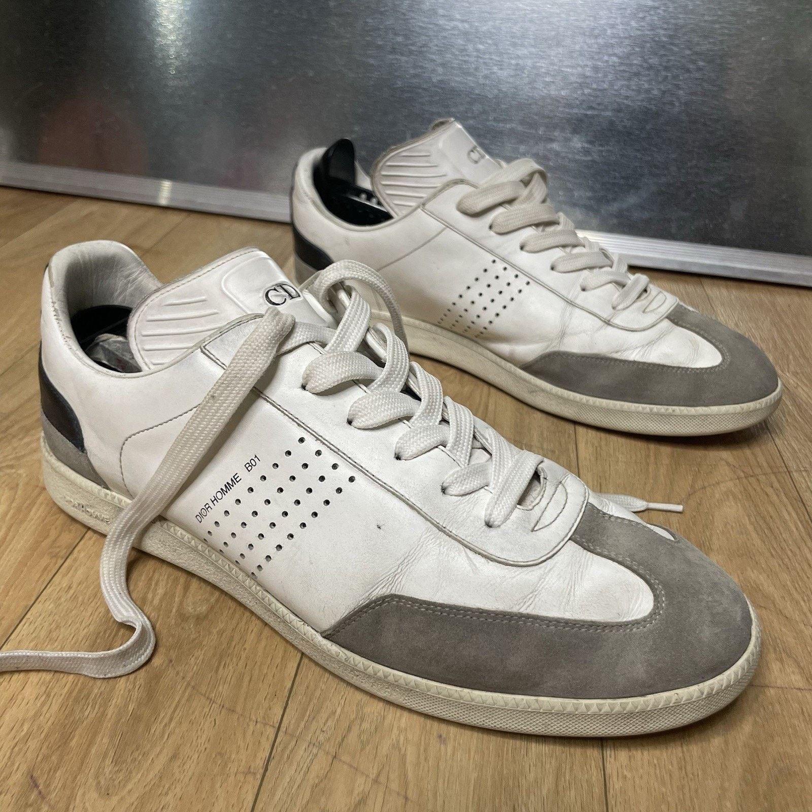 Dior Christian Dior Homme Sneakers Men's Low TOP white Leather Size US 9 / EU 42 - 1 Thumbnail