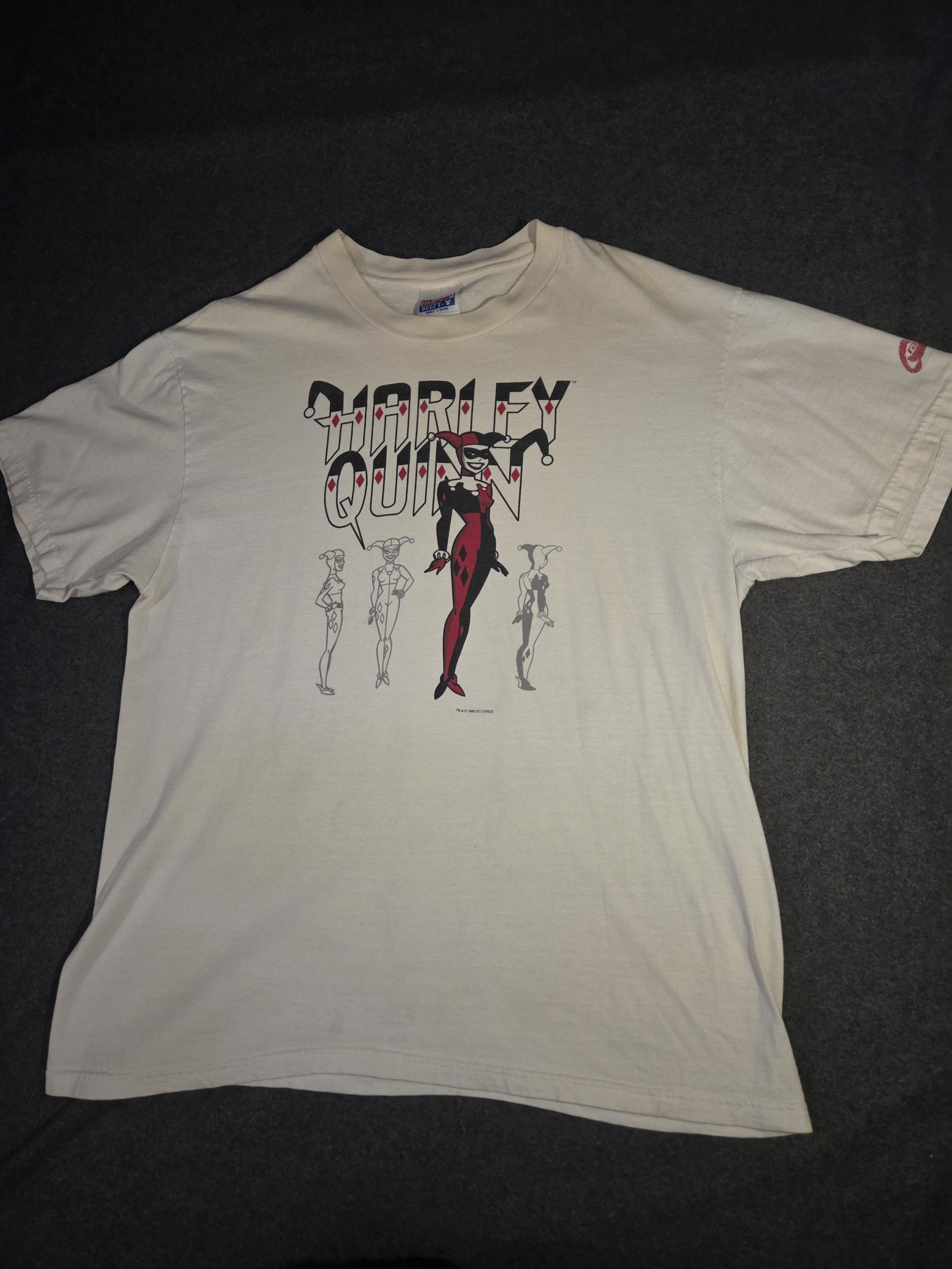 Hanes Harley Quinn Vintage Original Tee 1998 Good Condition Size US L / EU 52-54 / 3 - 1 Thumbnail