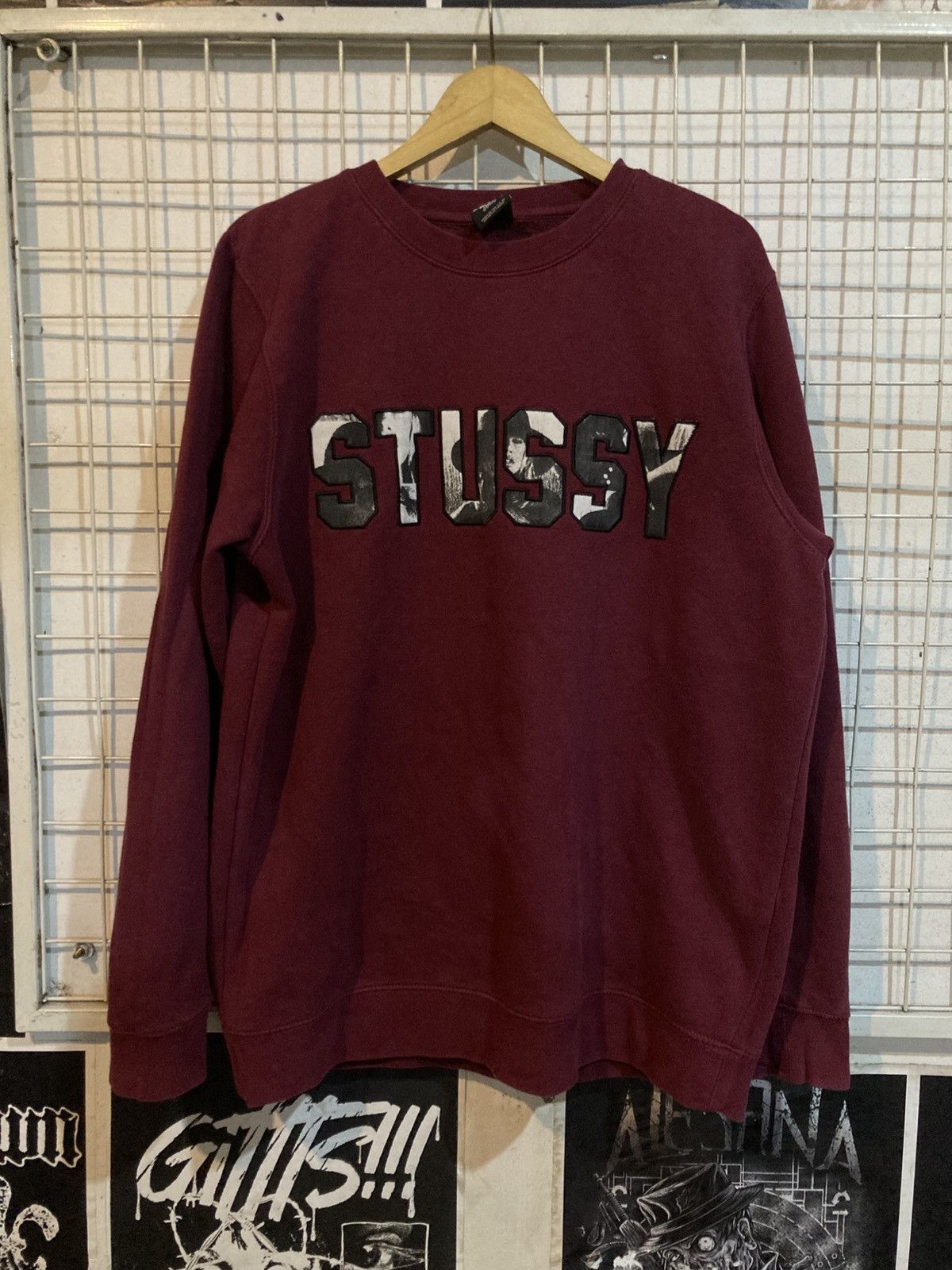 Stussy Stussy sweetshirts maroon 00s Size US L / EU 52-54 / 3 - 1 Thumbnail